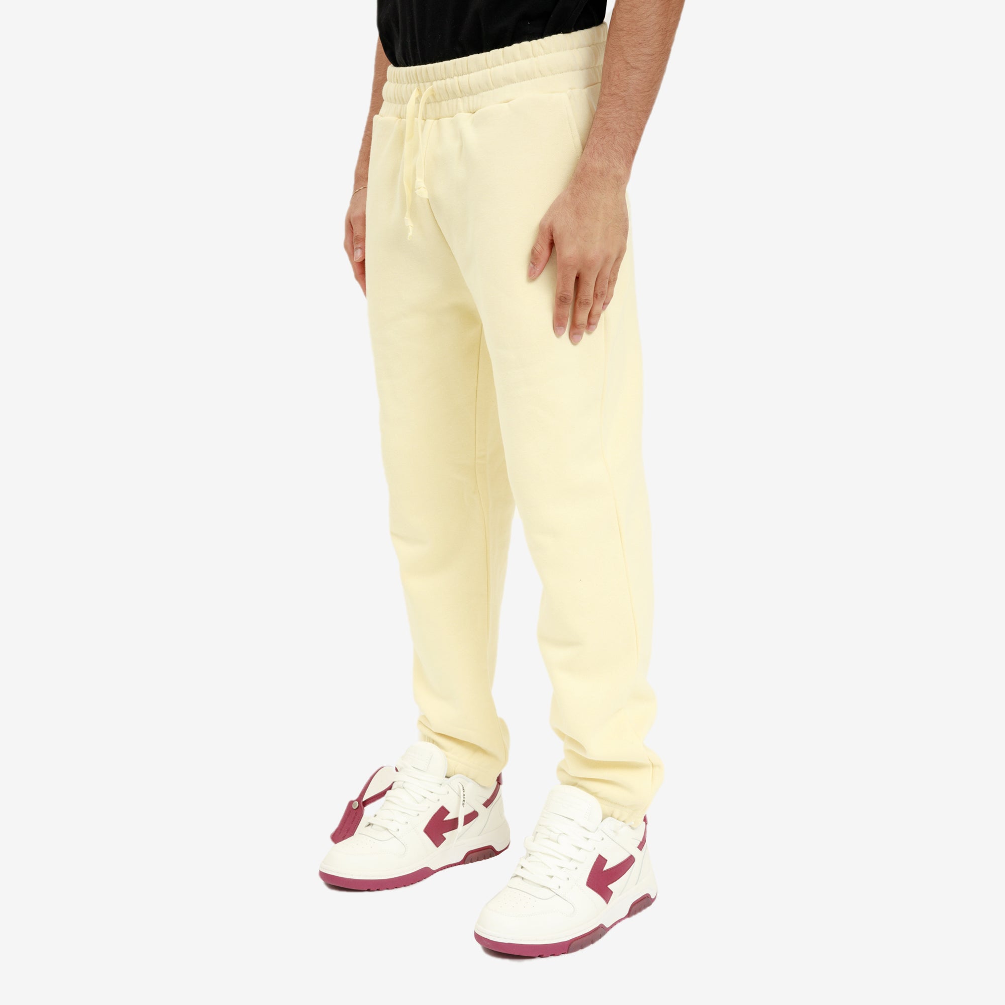 CLOT Stamp Patch Sweatpants White - 3