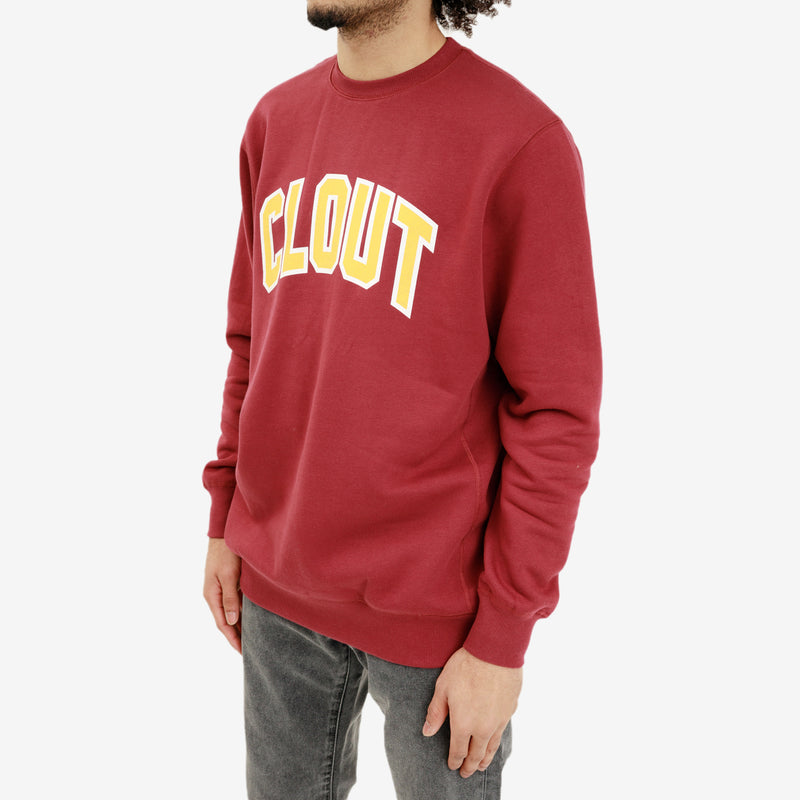 Clout Burgundy Sweatshirt
