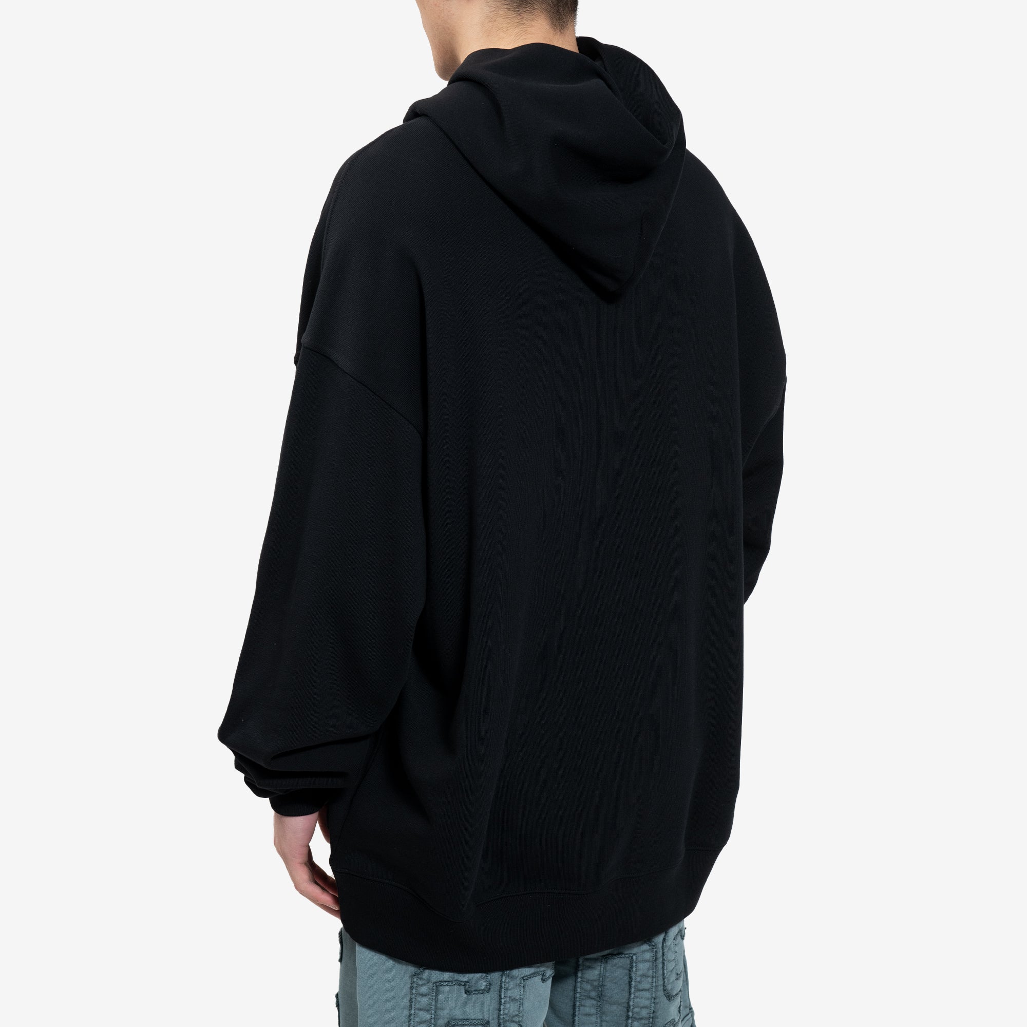 COOL T.M Logo Embroidered Oversize Hoody Black - 4