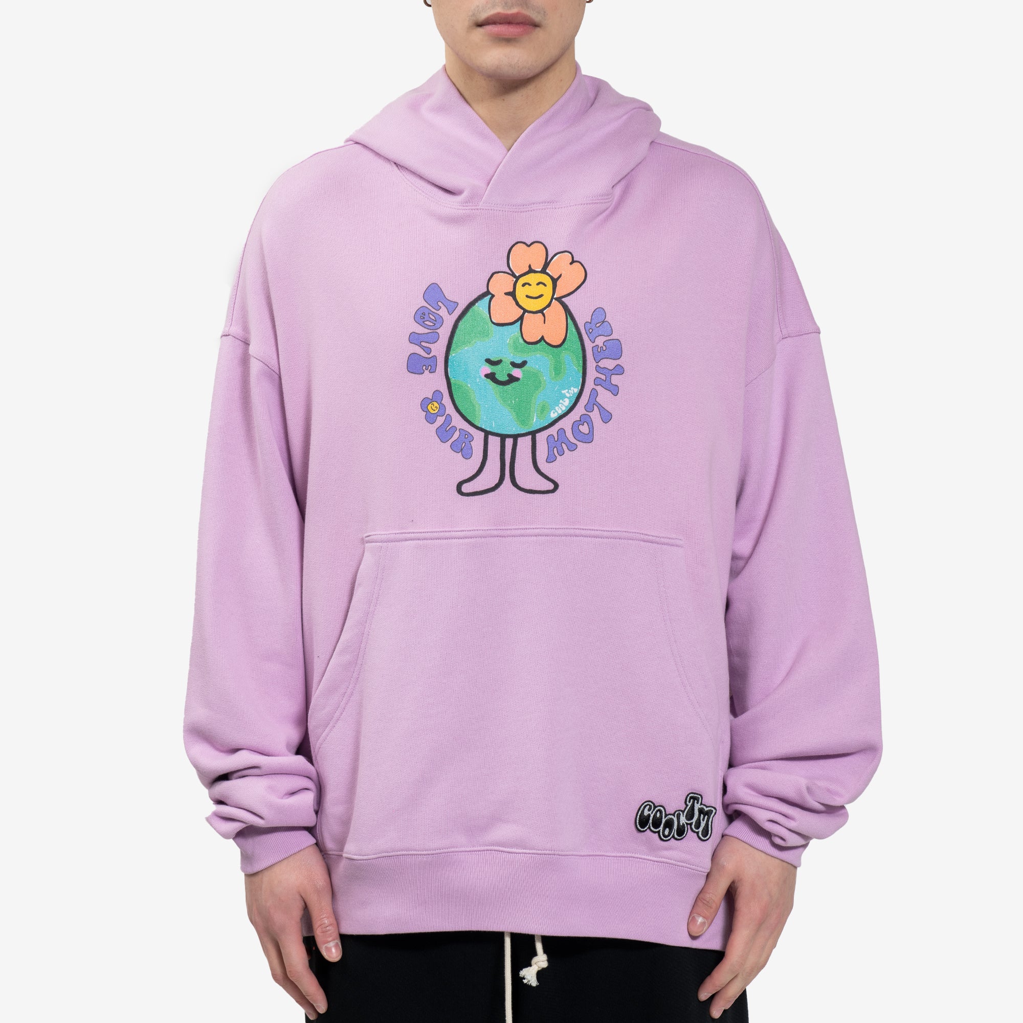 COOL T.M Love our Mother Oversize Hoody Lilac - 1