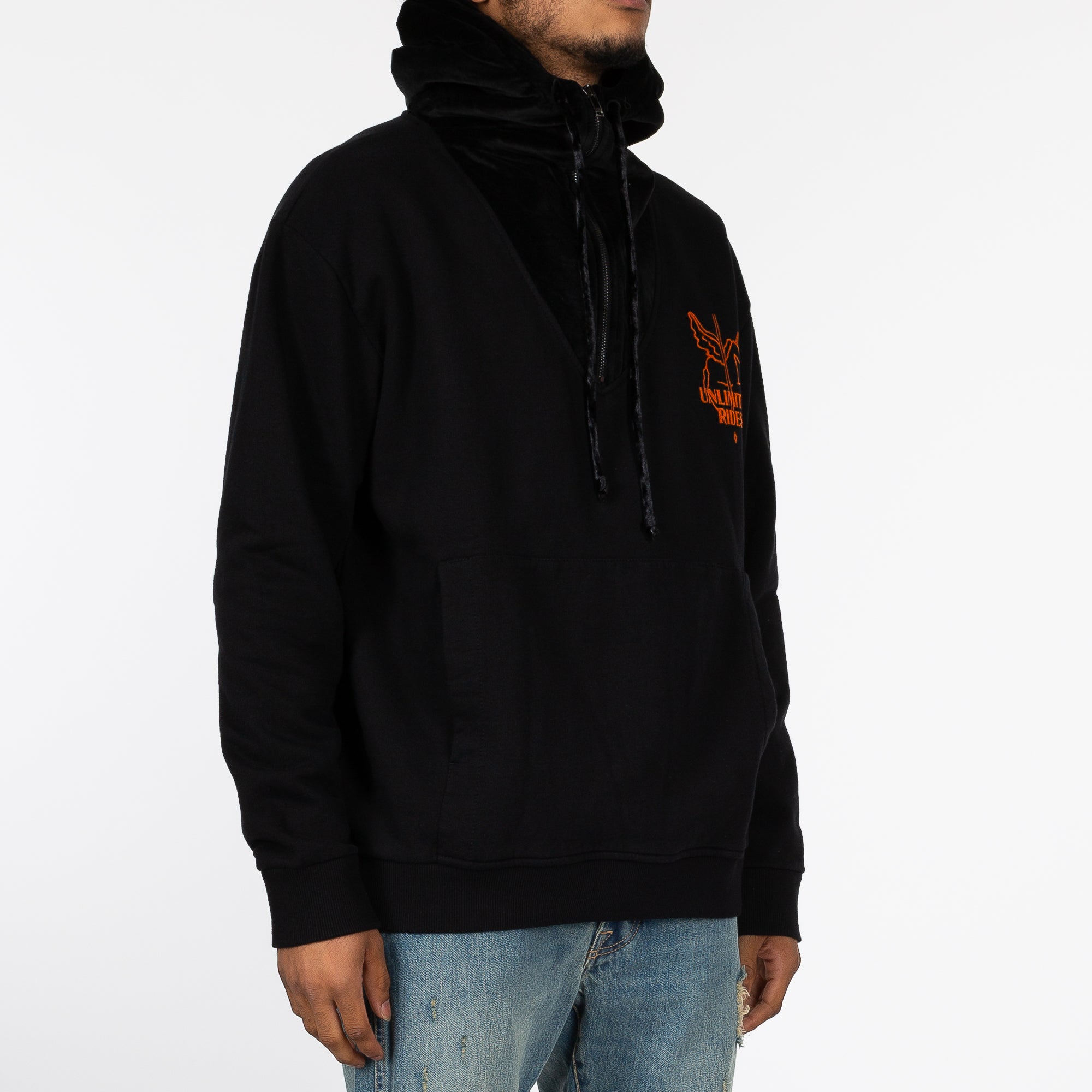 Marcelo Burlon Ride Heart Wings Hoody Black - 2