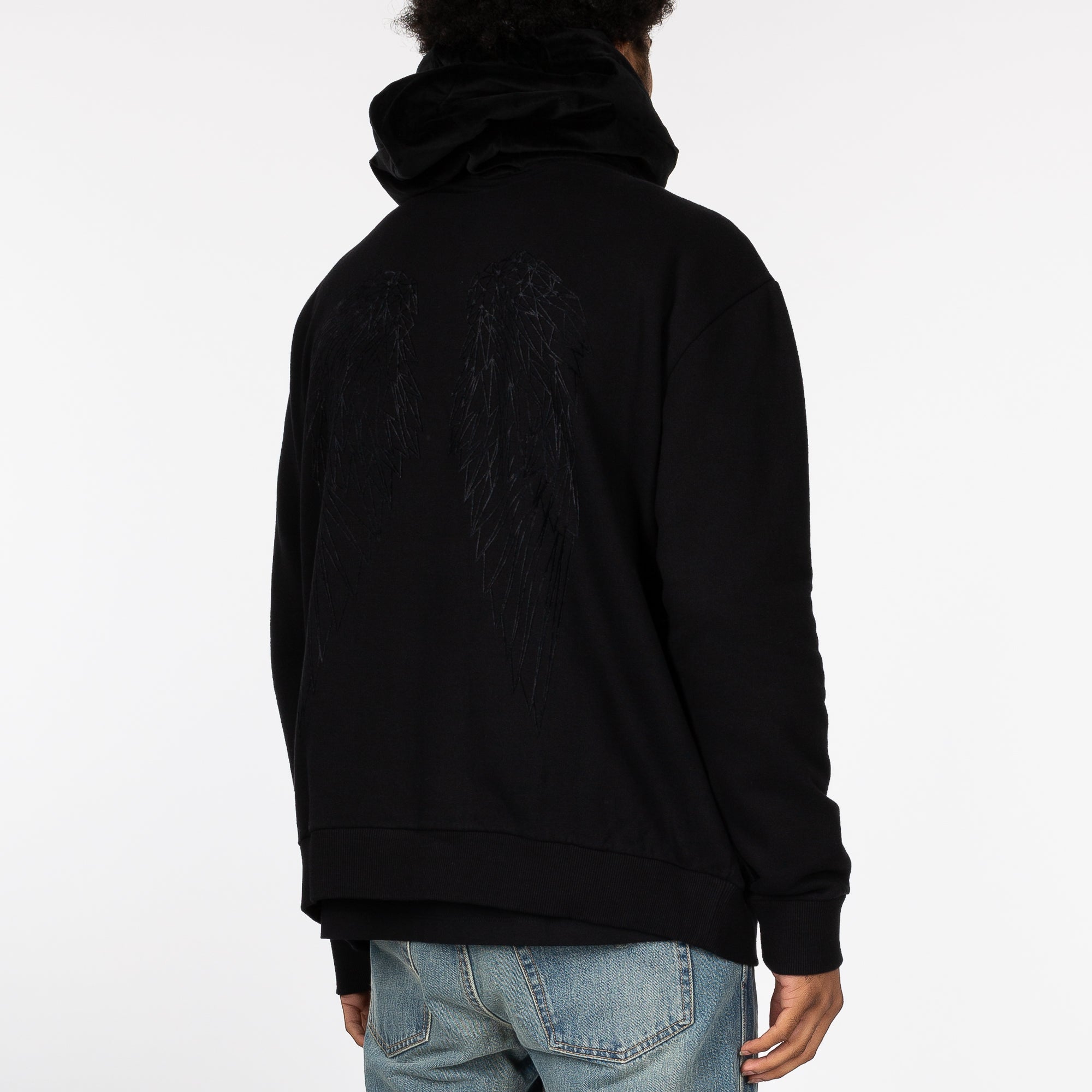Marcelo Burlon Ride Heart Wings Hoody Black - 3