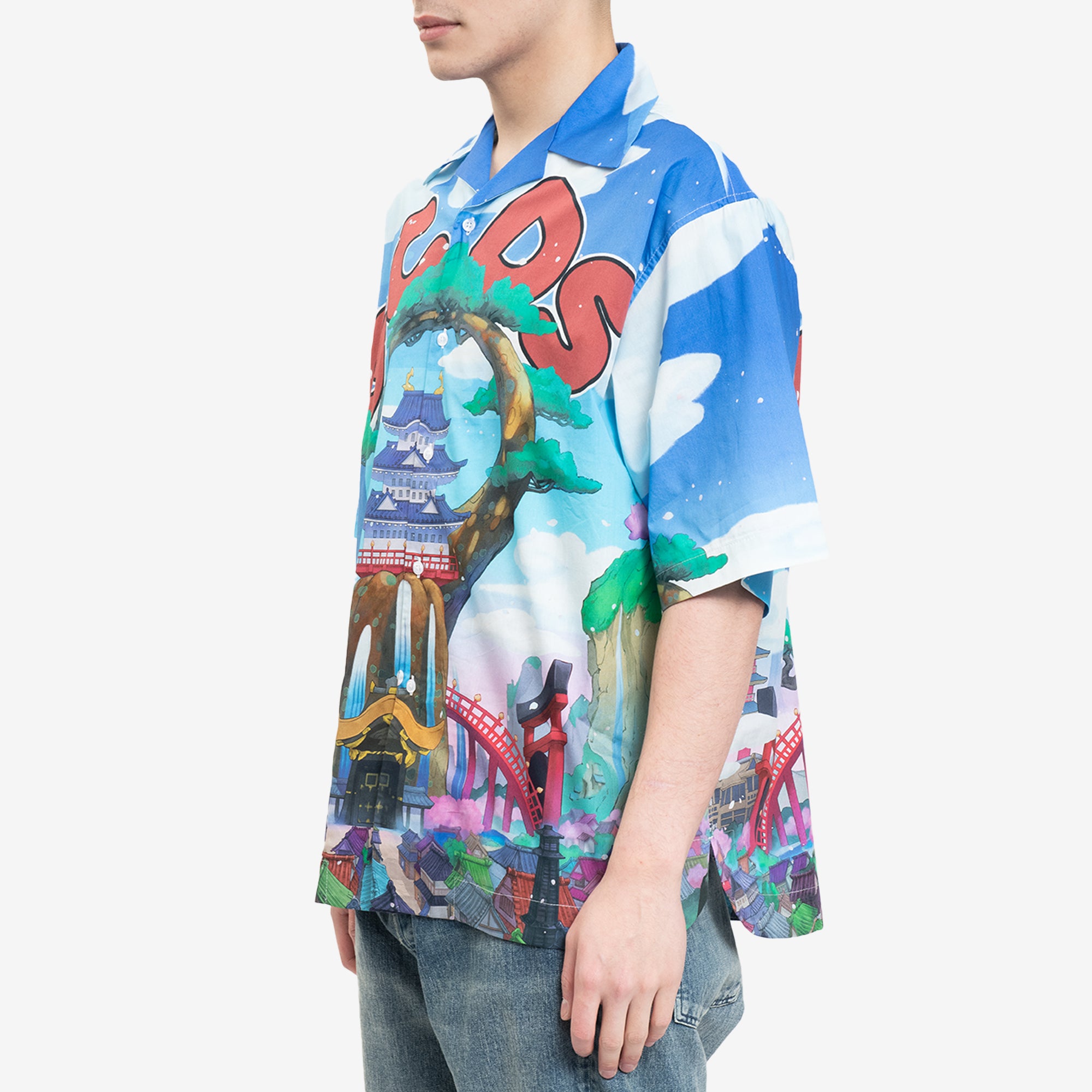 GCDS One Piece Bowling Shirt White - 3