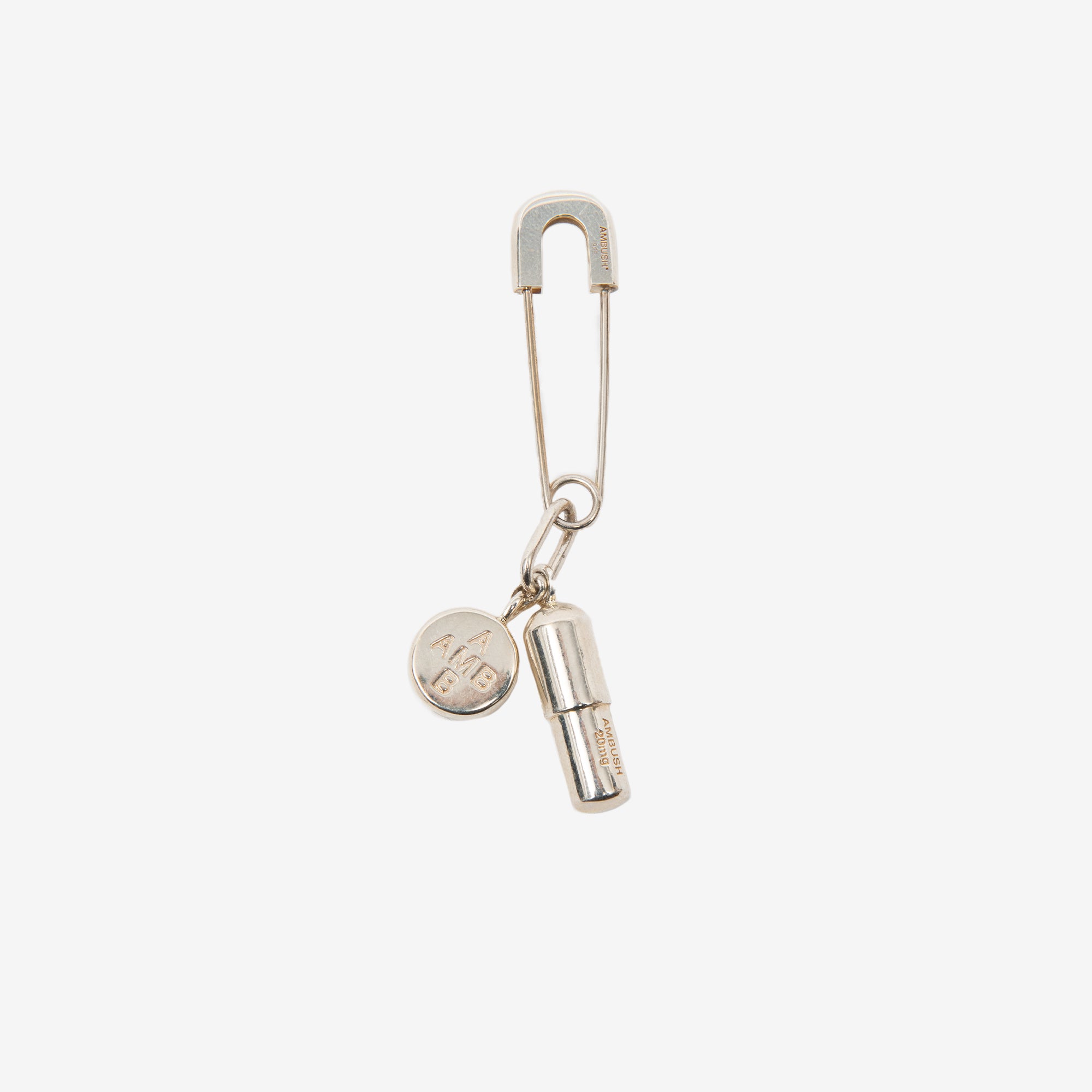 Ambush Pill Charm Earring Silver - 1