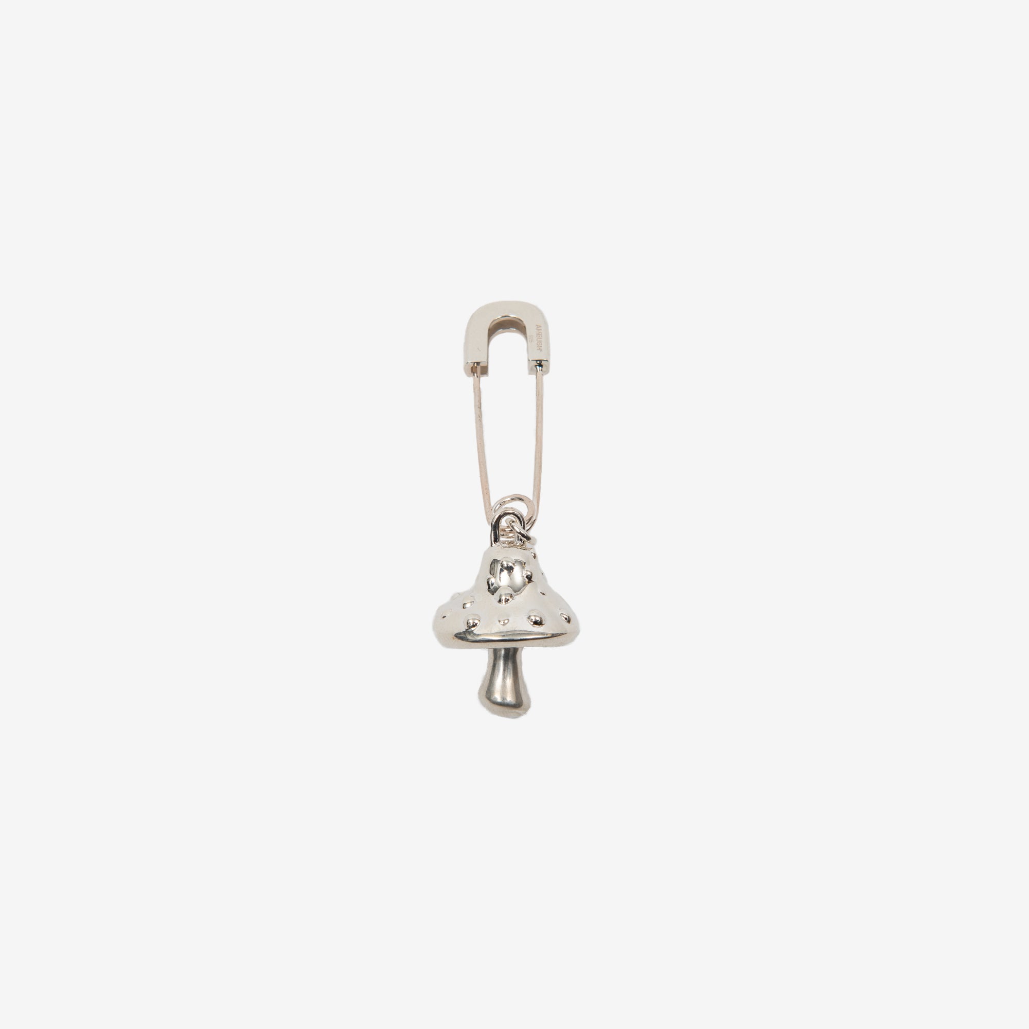 Ambush Mushroom Charm Earring Silver - 1