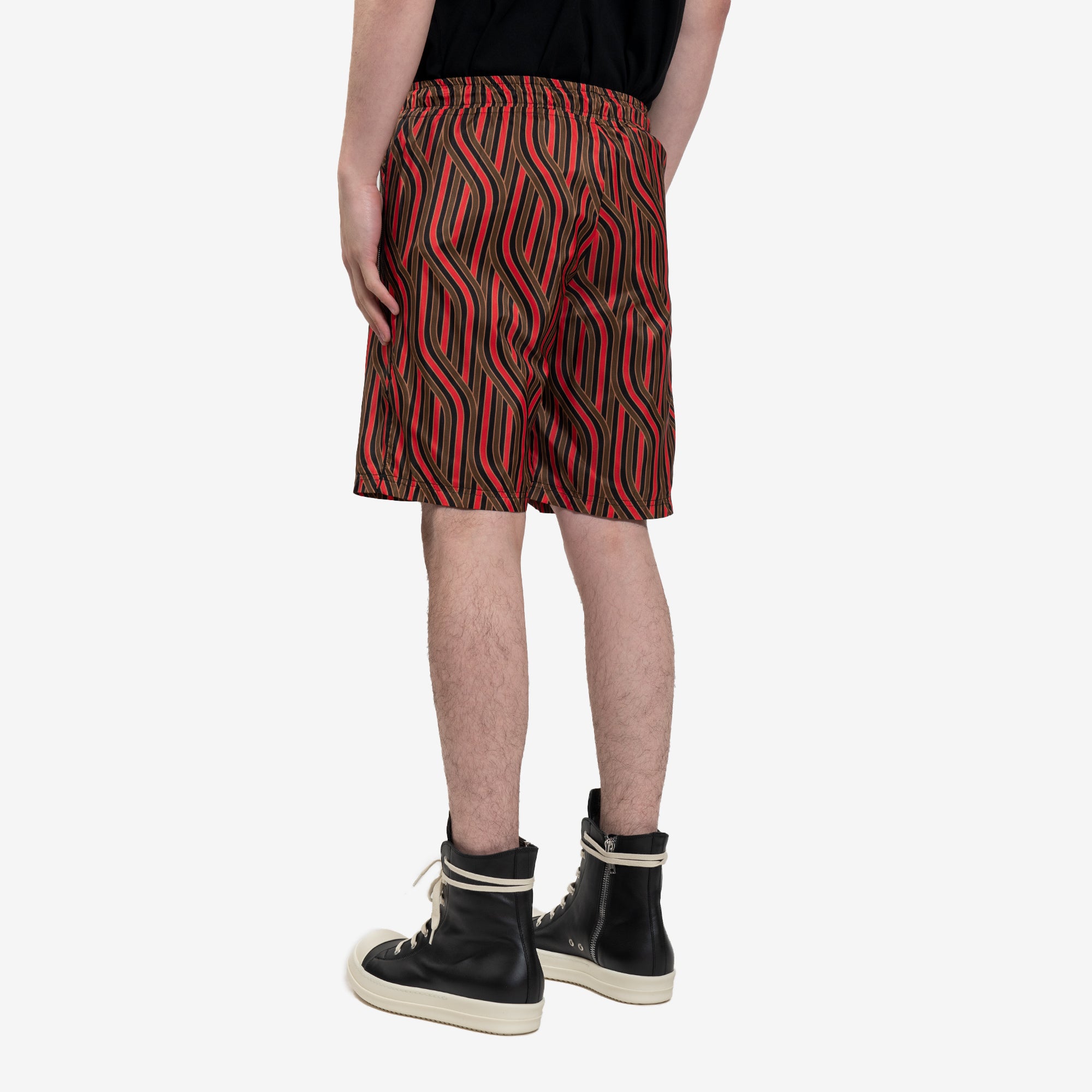 Ahluwalia Braid Print Shorts Red - 4