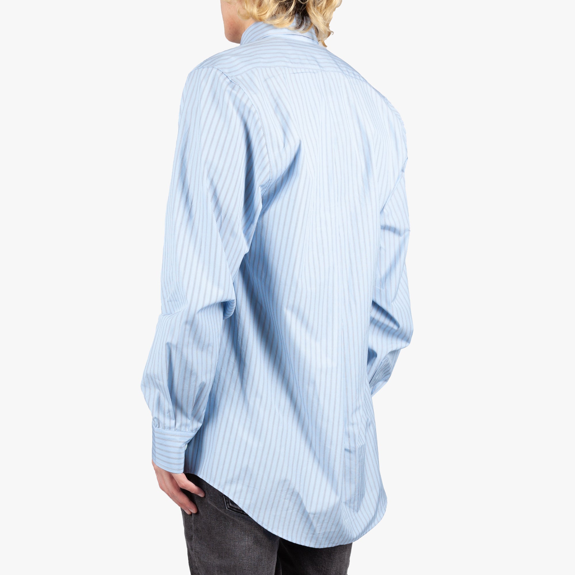 COOL T.M Oversize Striped Shirt Blue - 4
