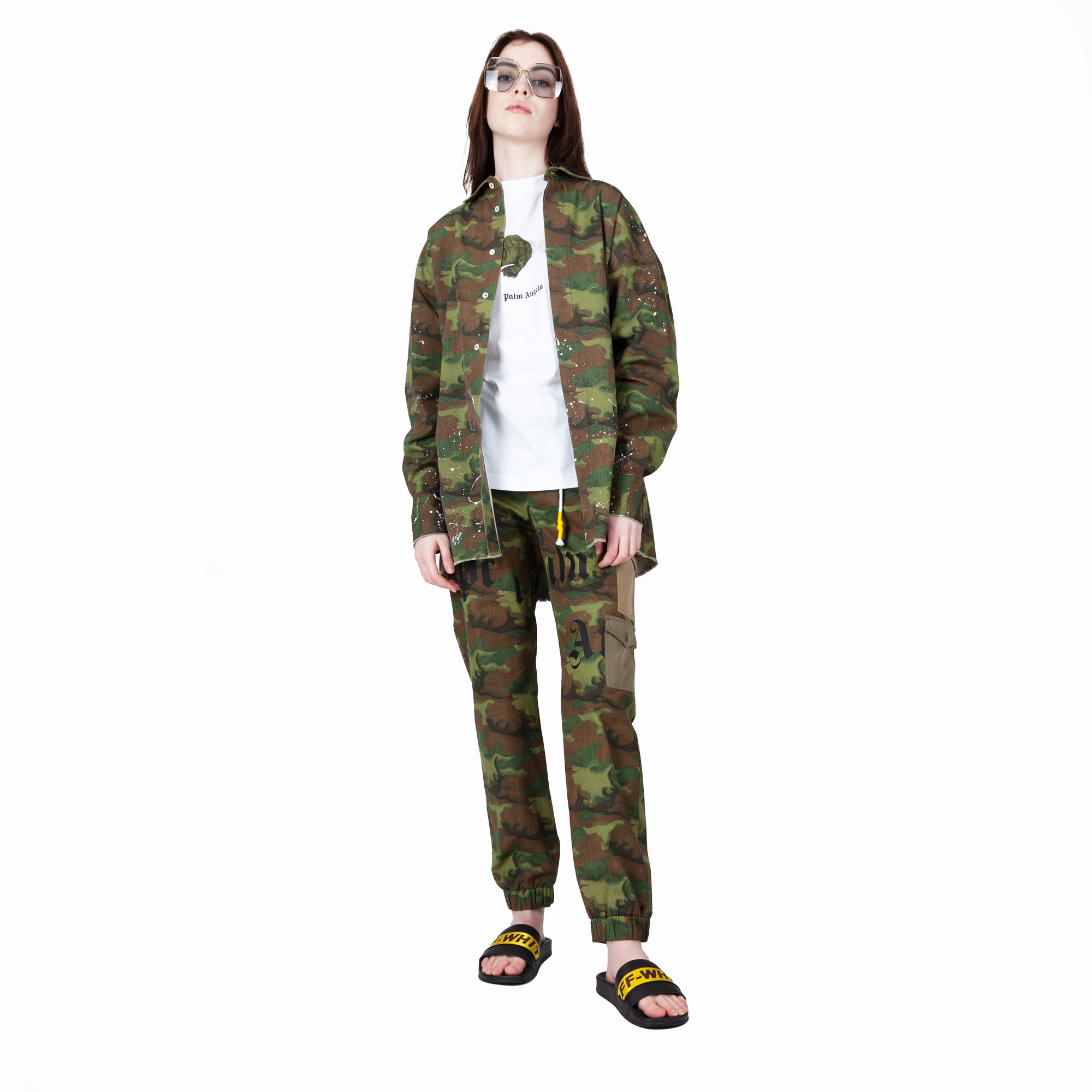Palm Angels Camouflage Cargo Pants Camouflage - 6