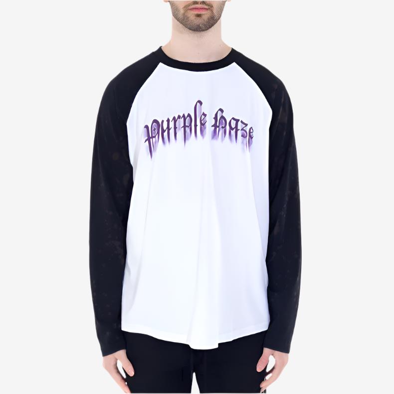 Palm Angels Purple Haze LS Tee White - 1
