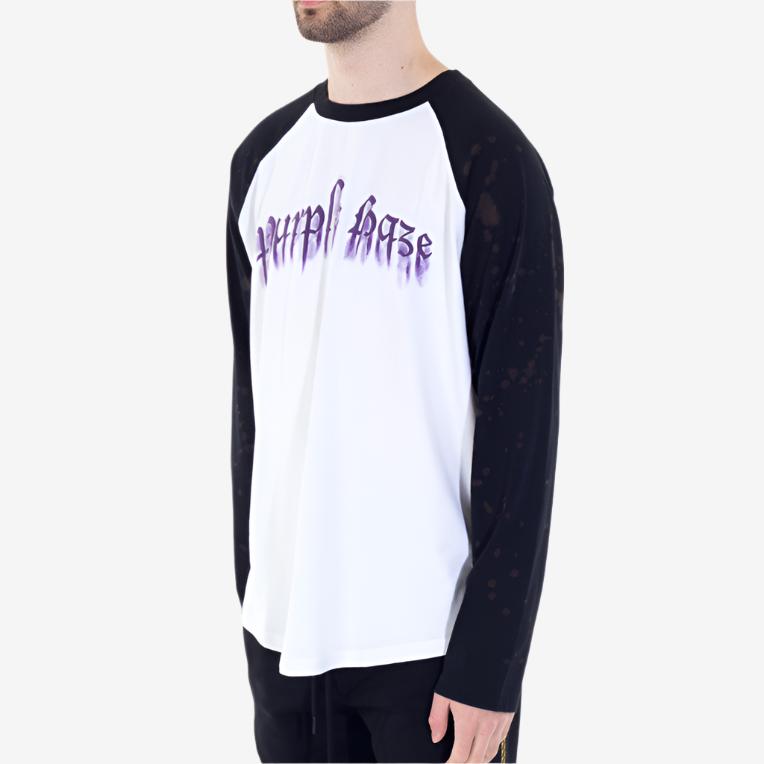 Palm Angels Purple Haze LS Tee White - 3