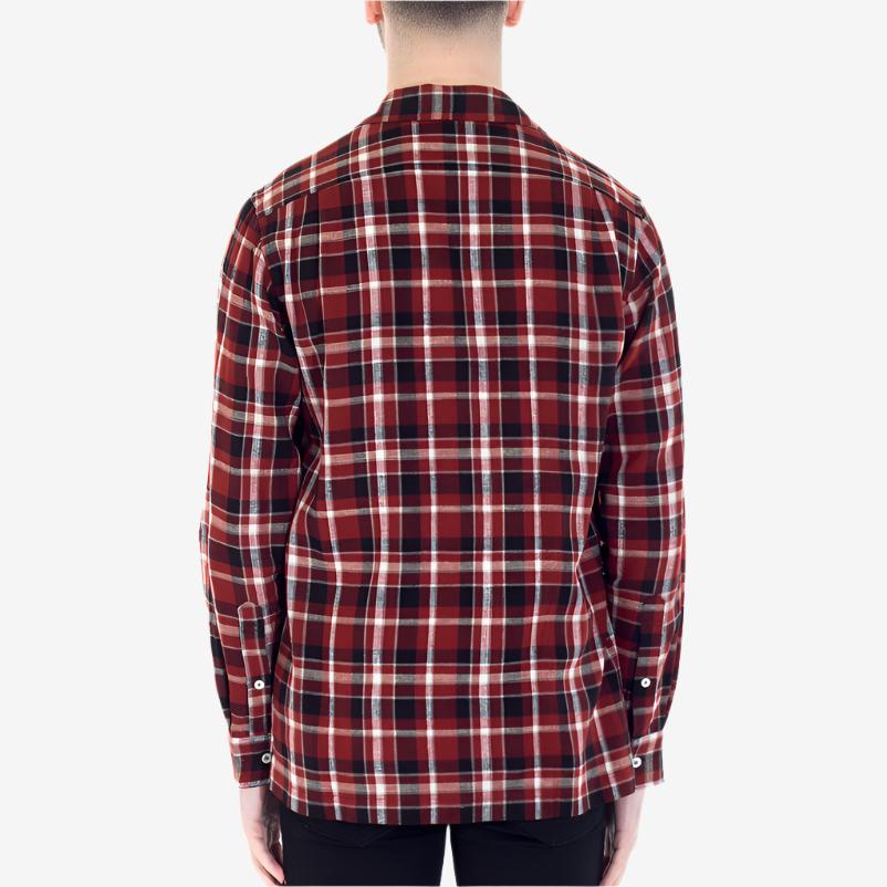 Palm Angels Check Pijama Shirt Red - 5