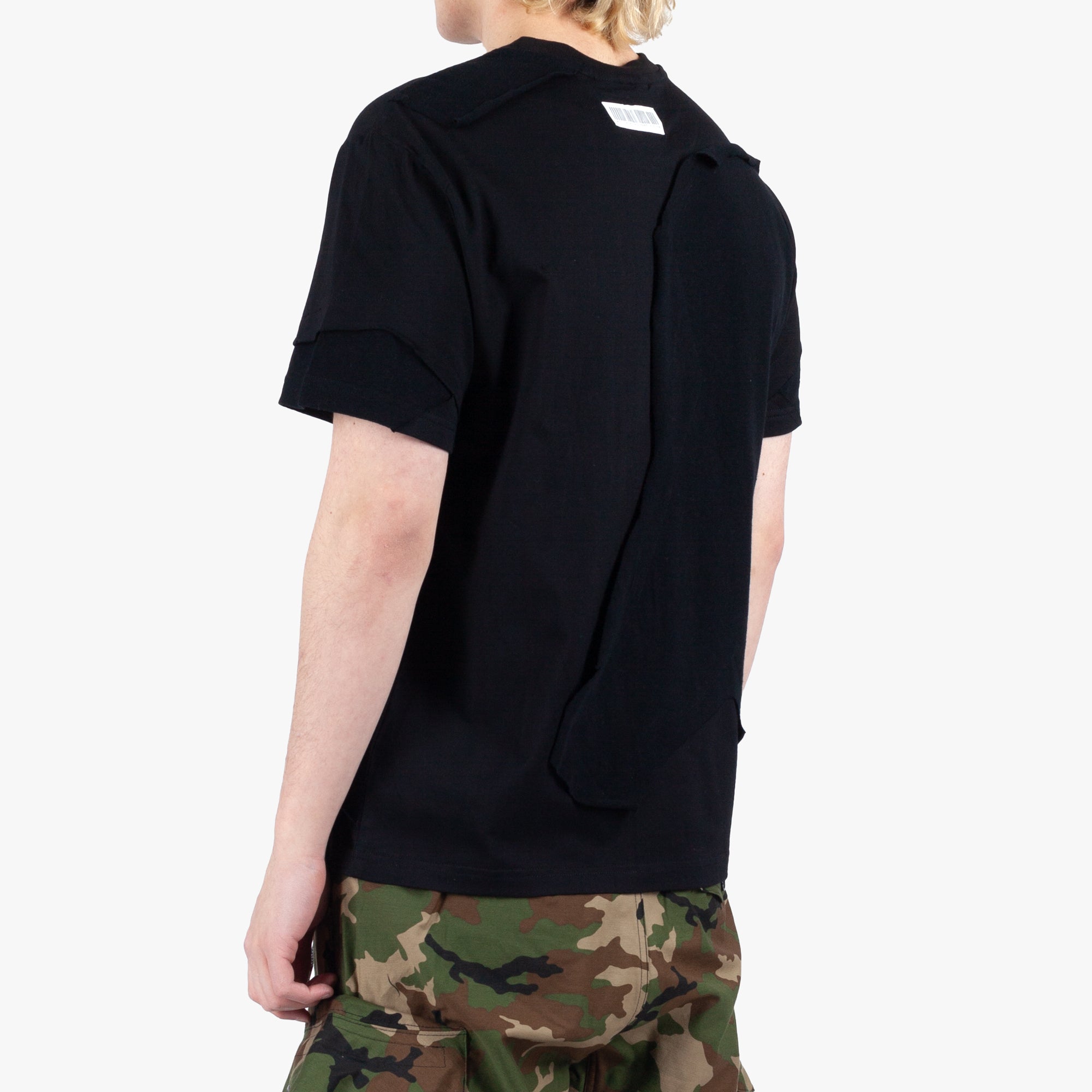 Mostly Heard Rarely Seen Cut Me Up Drop Shoulder Tee Black - 4