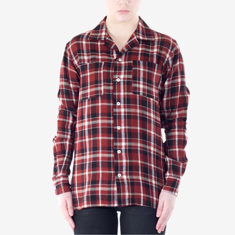 Palm Angels Check Pijama Shirt Red - 2