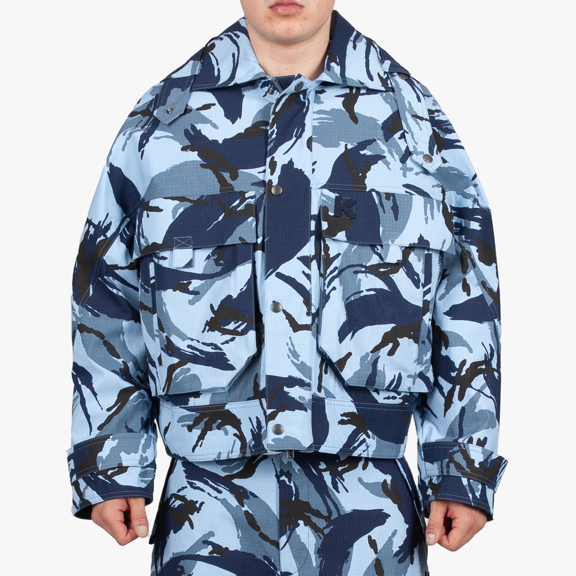 Kenzo Tropic Camouflage Jacket Blue - 1
