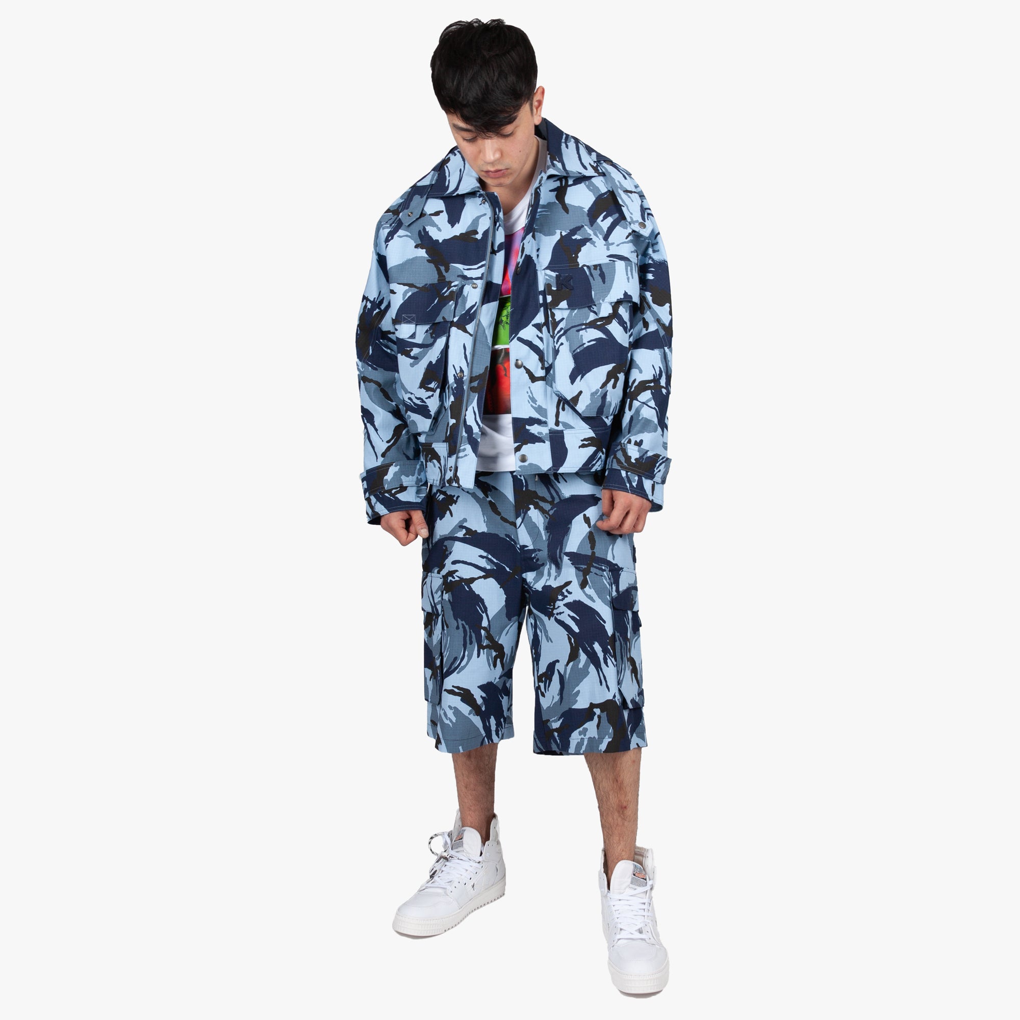 Kenzo Tropic Camouflage Jacket Blue - 2