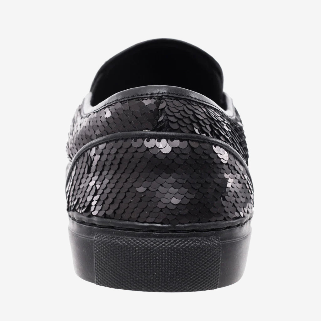 Juun.J Sequin Slip Ons Black - 3