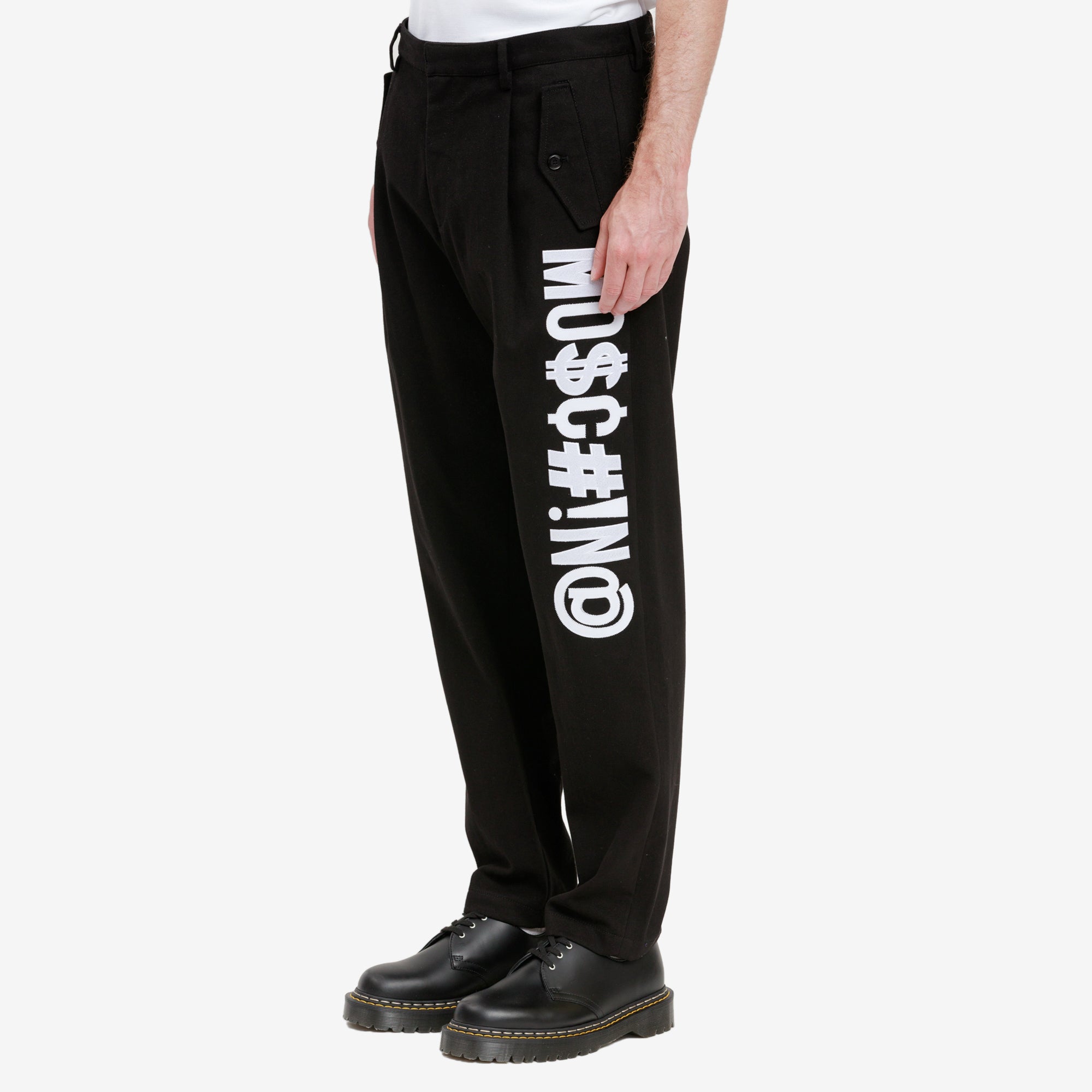 Moschino Punctuation Logo Pants Black - 3