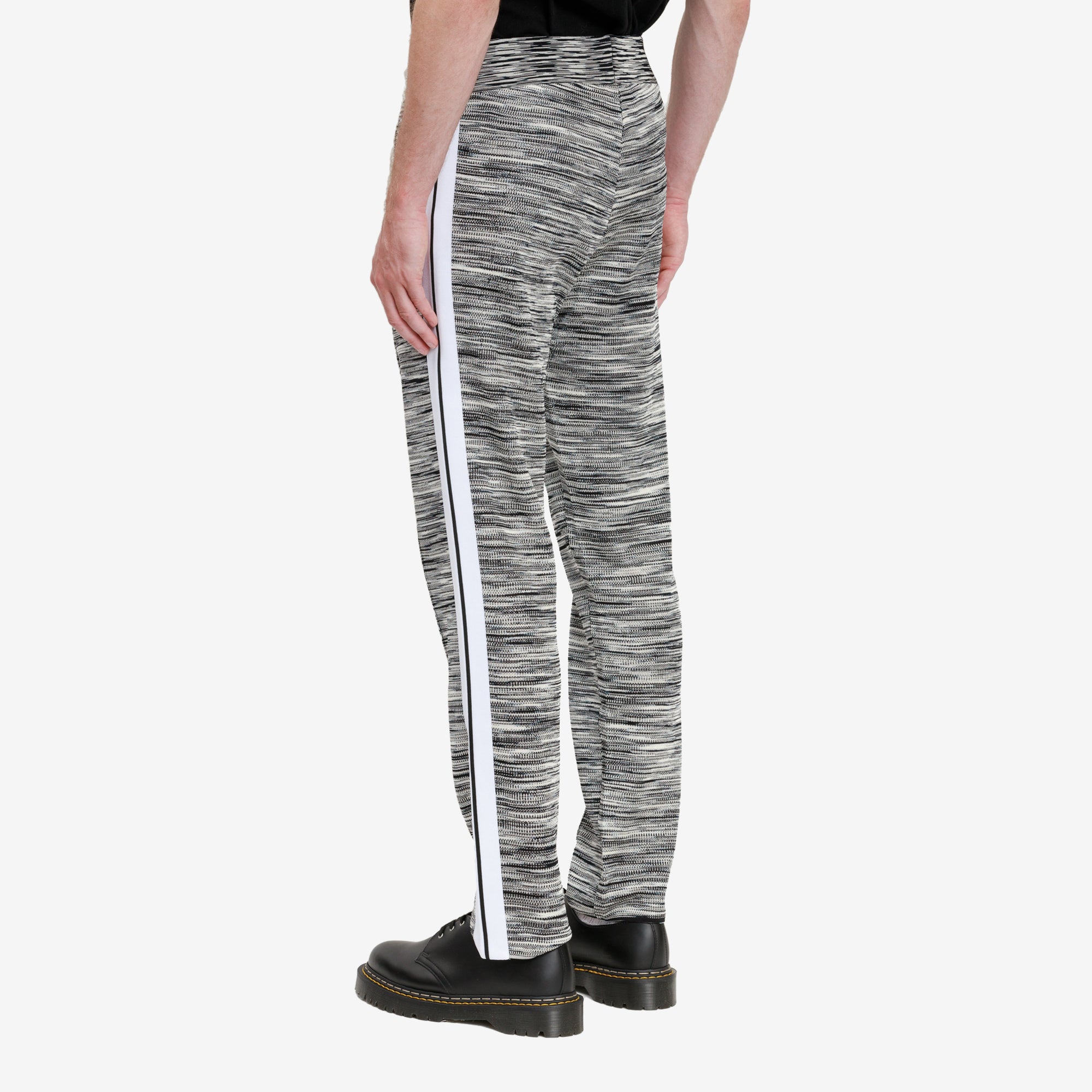 Palm Angels Missoni Knitted Track Pants Melange Grey - 4
