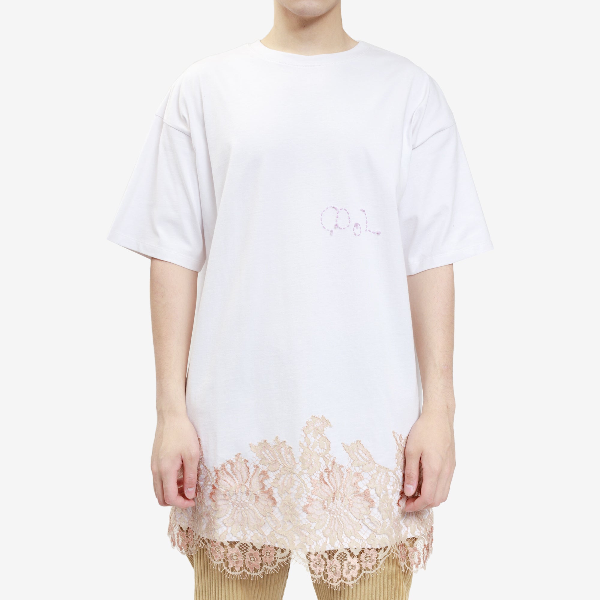 COOL T.M Oversize Lace T-Shirt White - 1