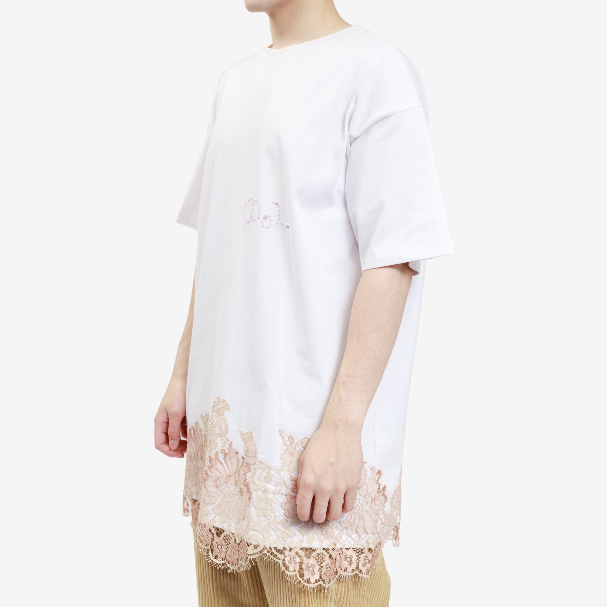COOL T.M Oversize Lace T-Shirt White - 3