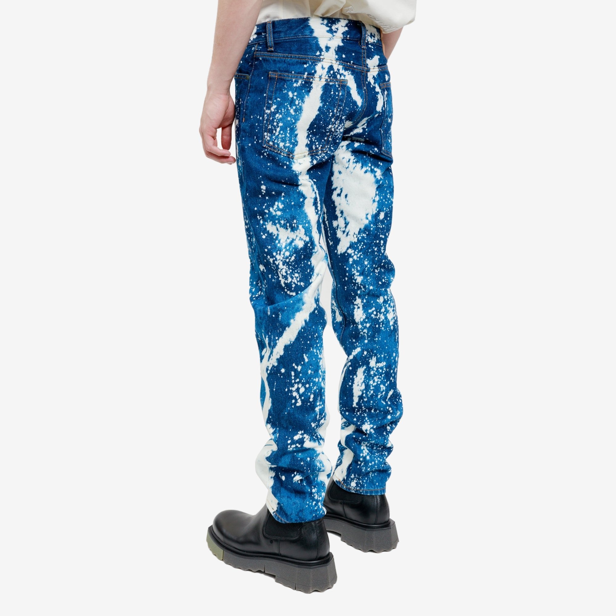 Palm Angels Galaxy Slim Jeans Blue - 4