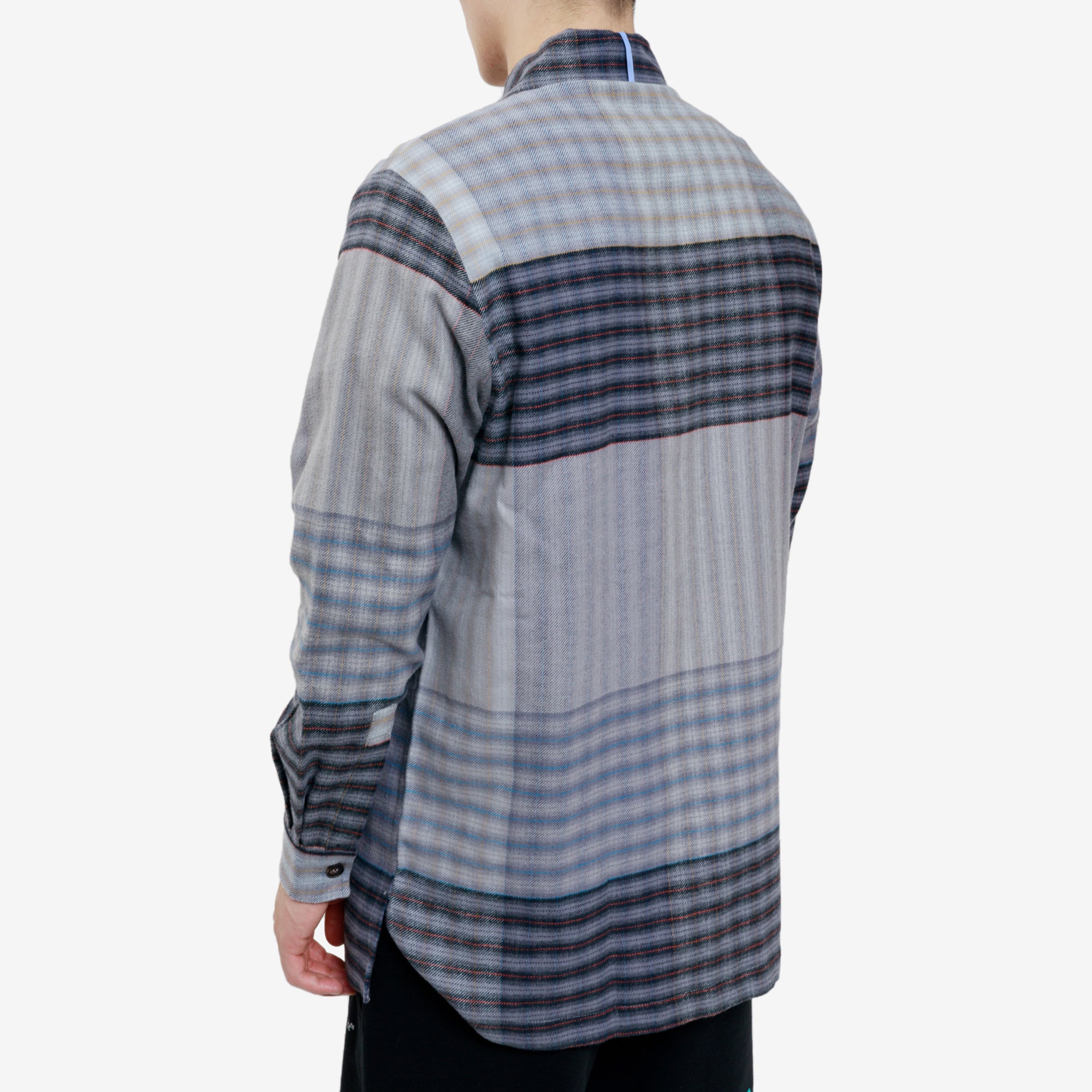 Photo of Alexander McQueen McQ Mixed Panel Check Overshirt - 4