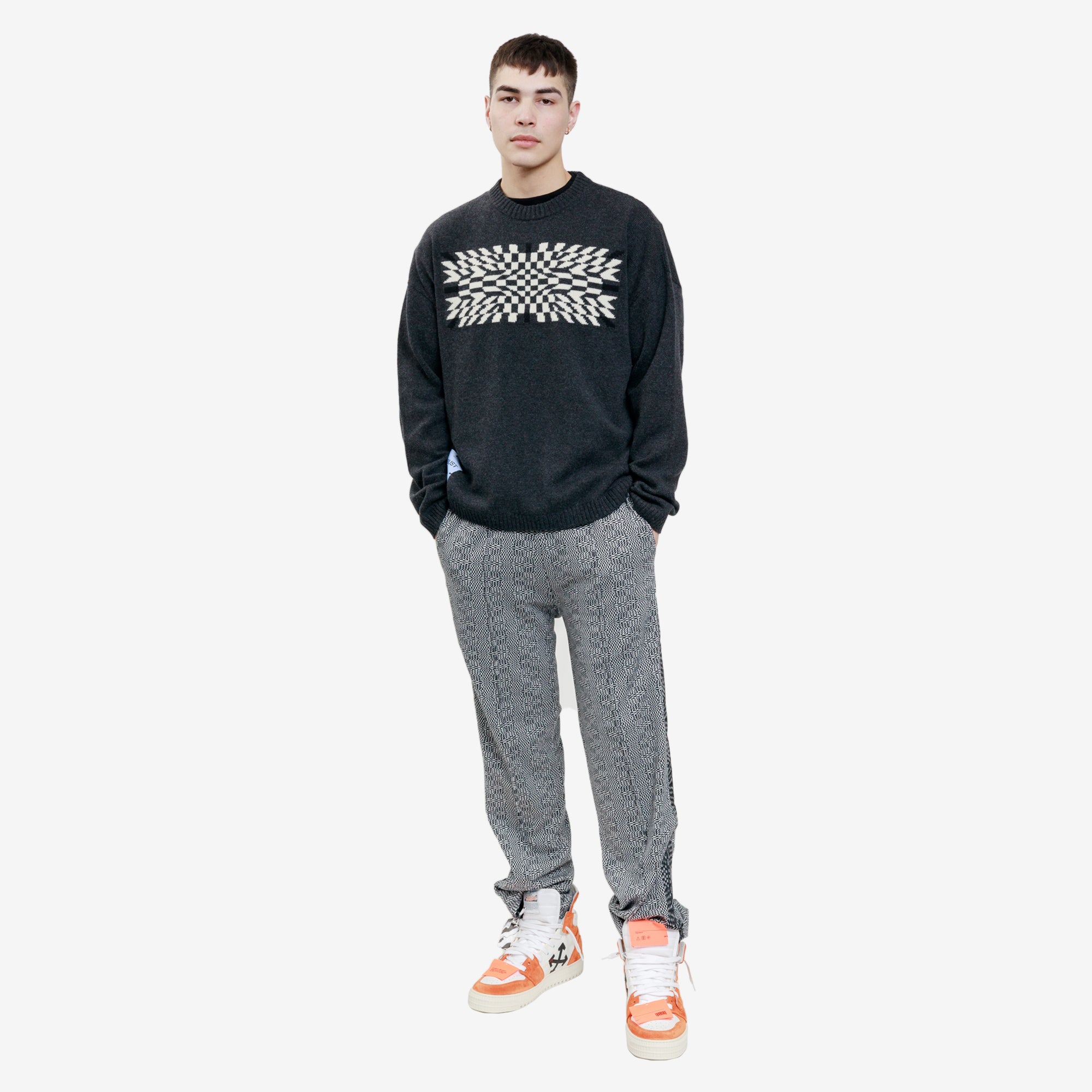 Alexander McQueen McQ Check Trousers Black - 2