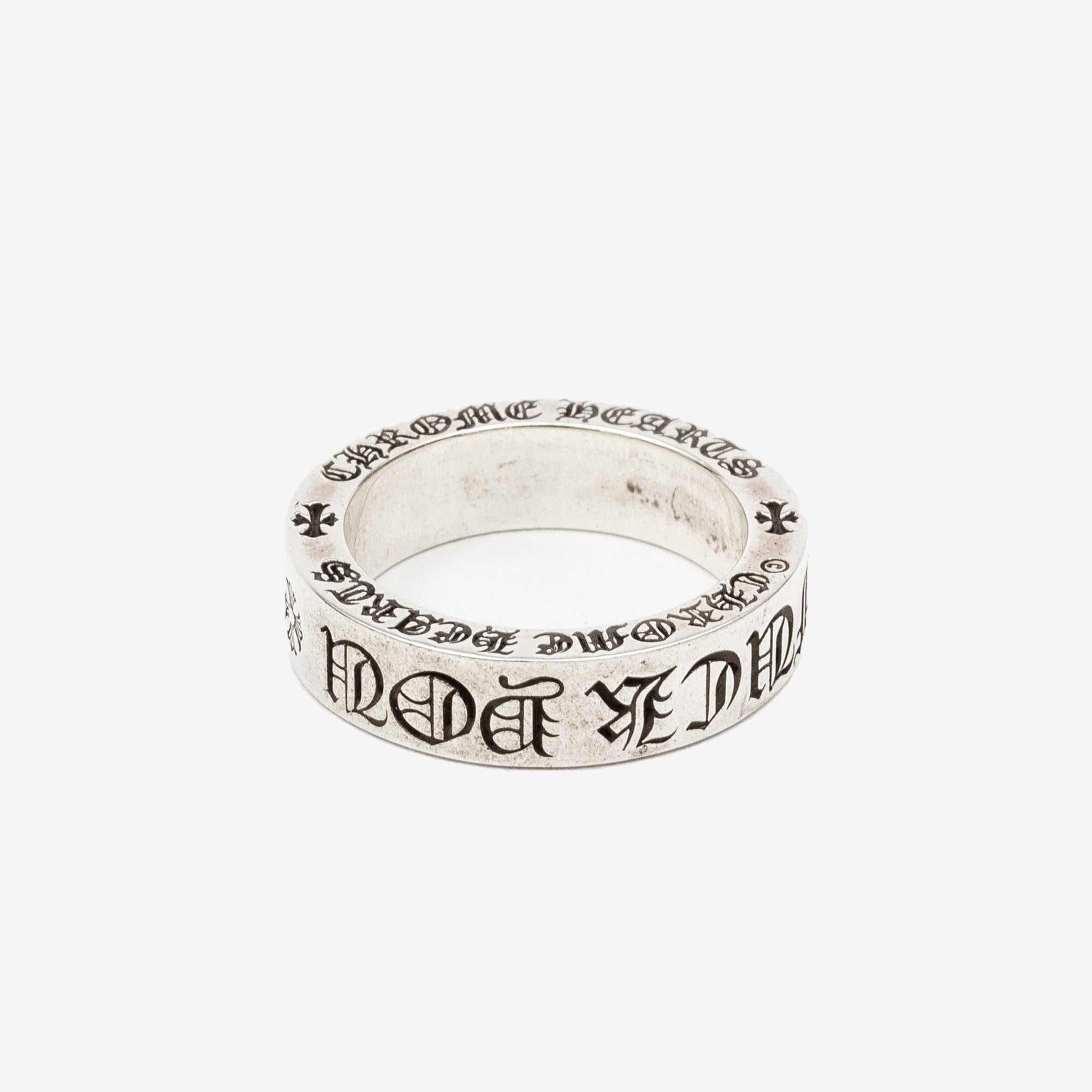 Chrome Hearts CH FCK YOU 6MM Spacer Ring Silver - 3
