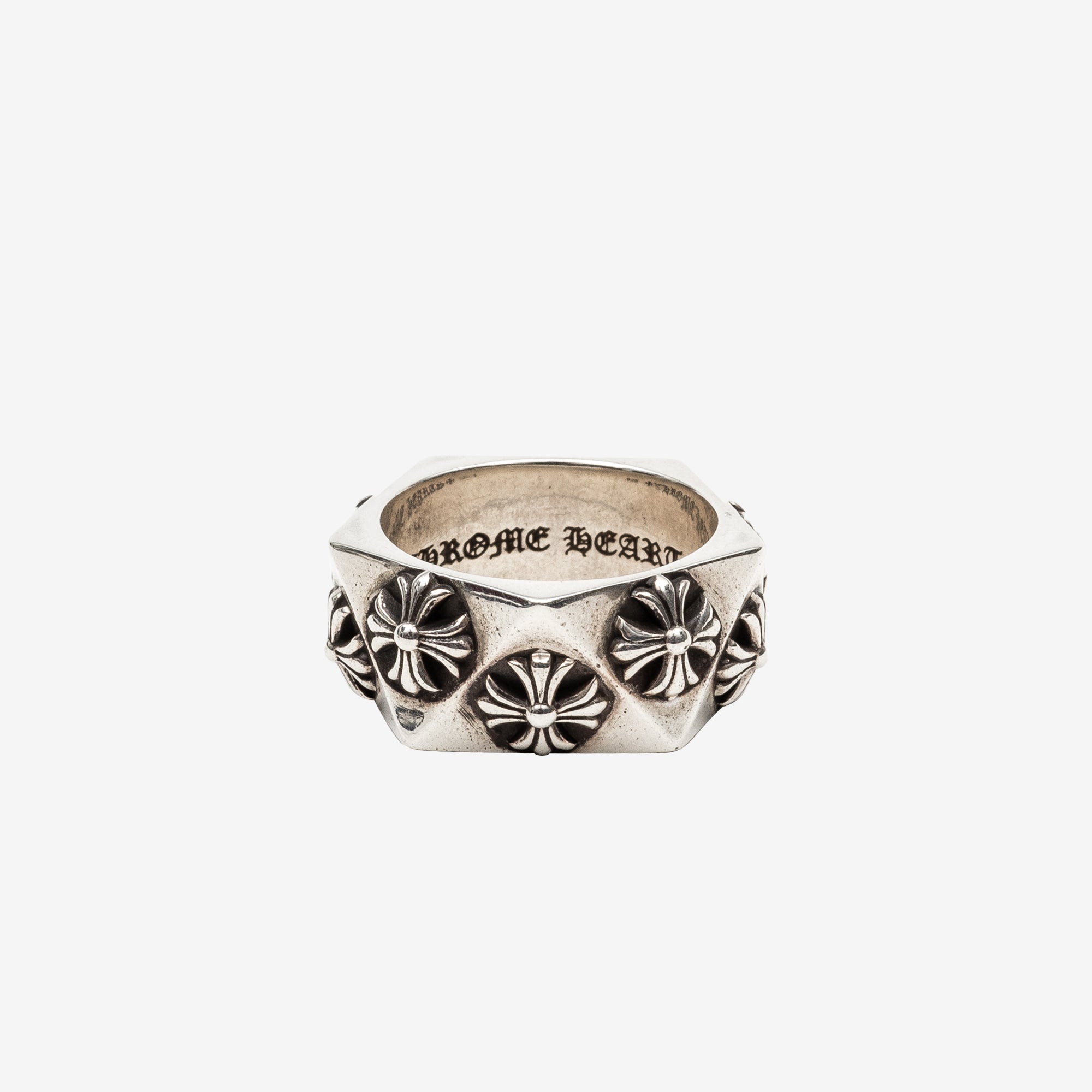 Chrome Hearts Pentagon CH Plus Ring Silver - 1