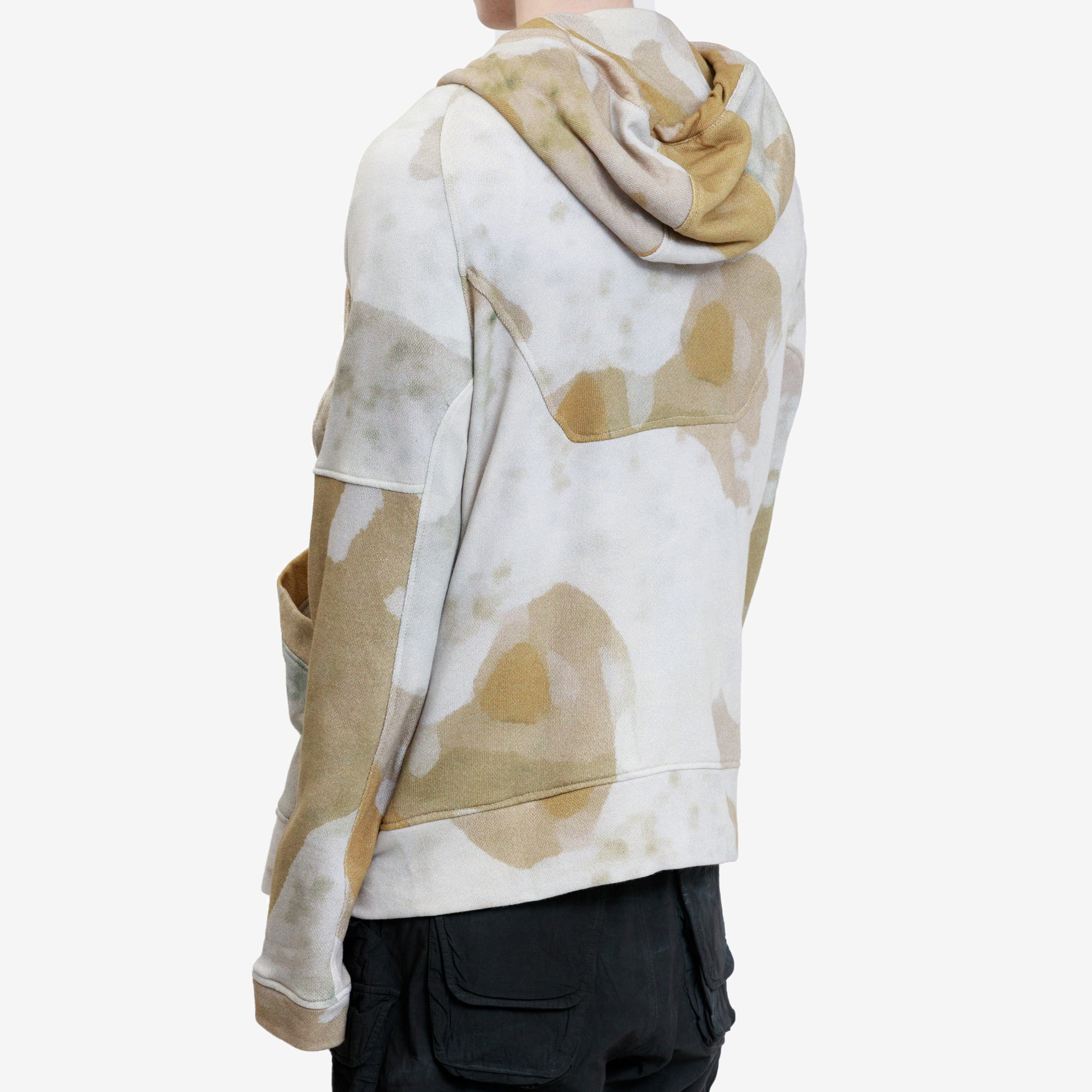 GALL Contrasting Utility Zip Hoodie Stone - 4