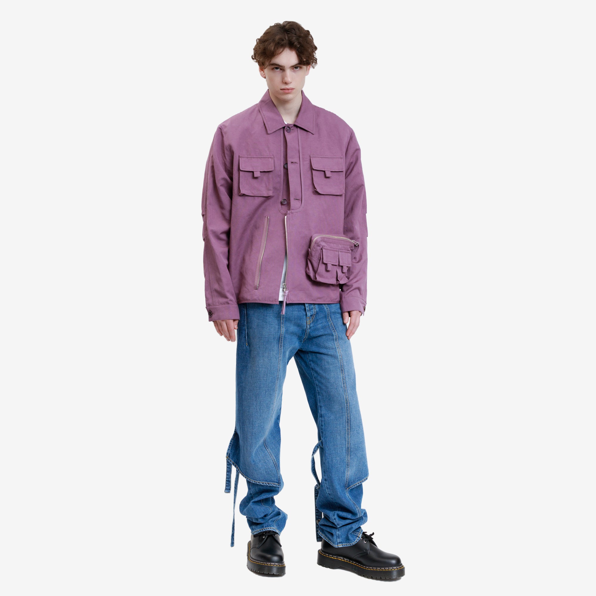 Kenzo Multipockets Jacket Black Currant - 2