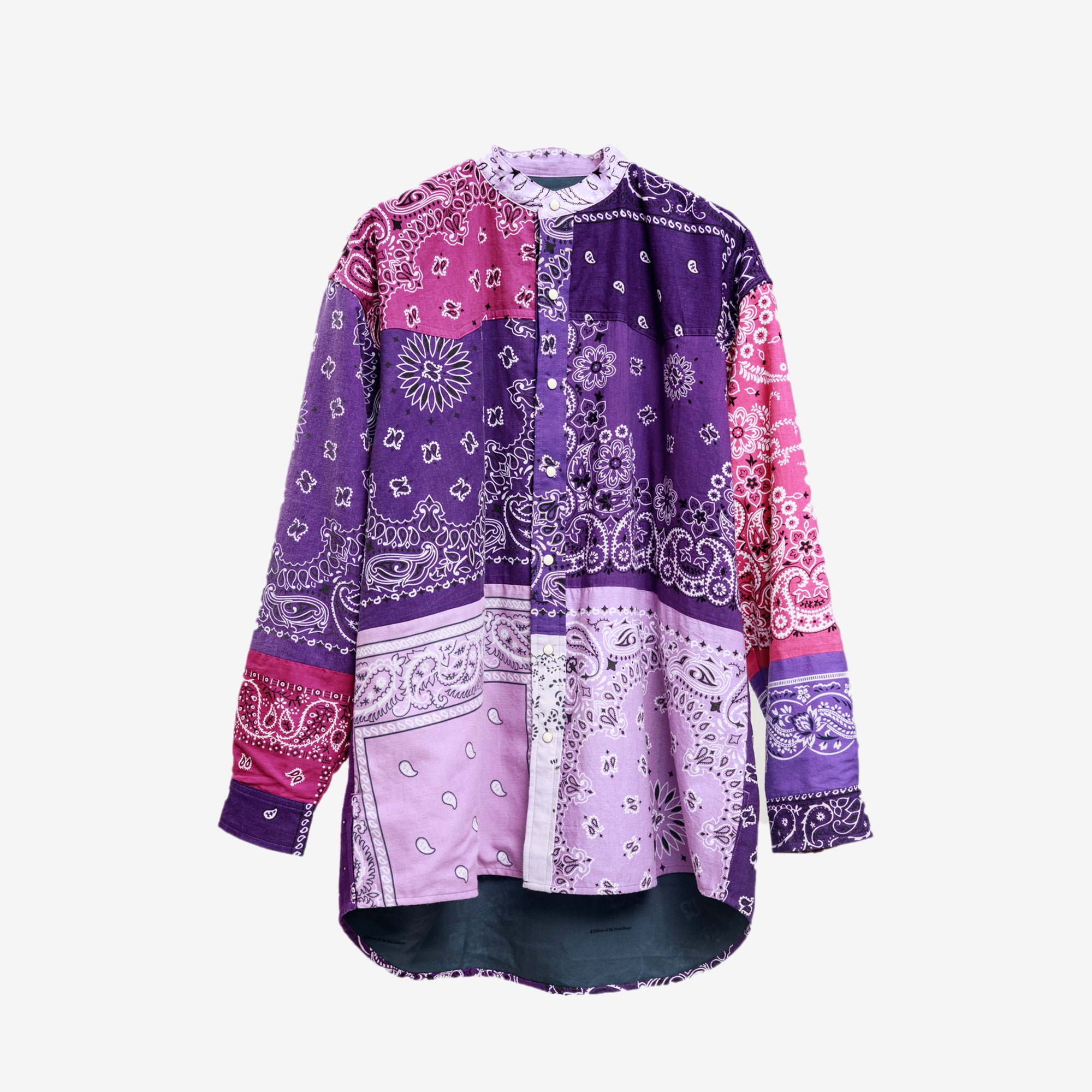 Children of the Discordance Bandana Patchwork LS Shirt Purple - 7