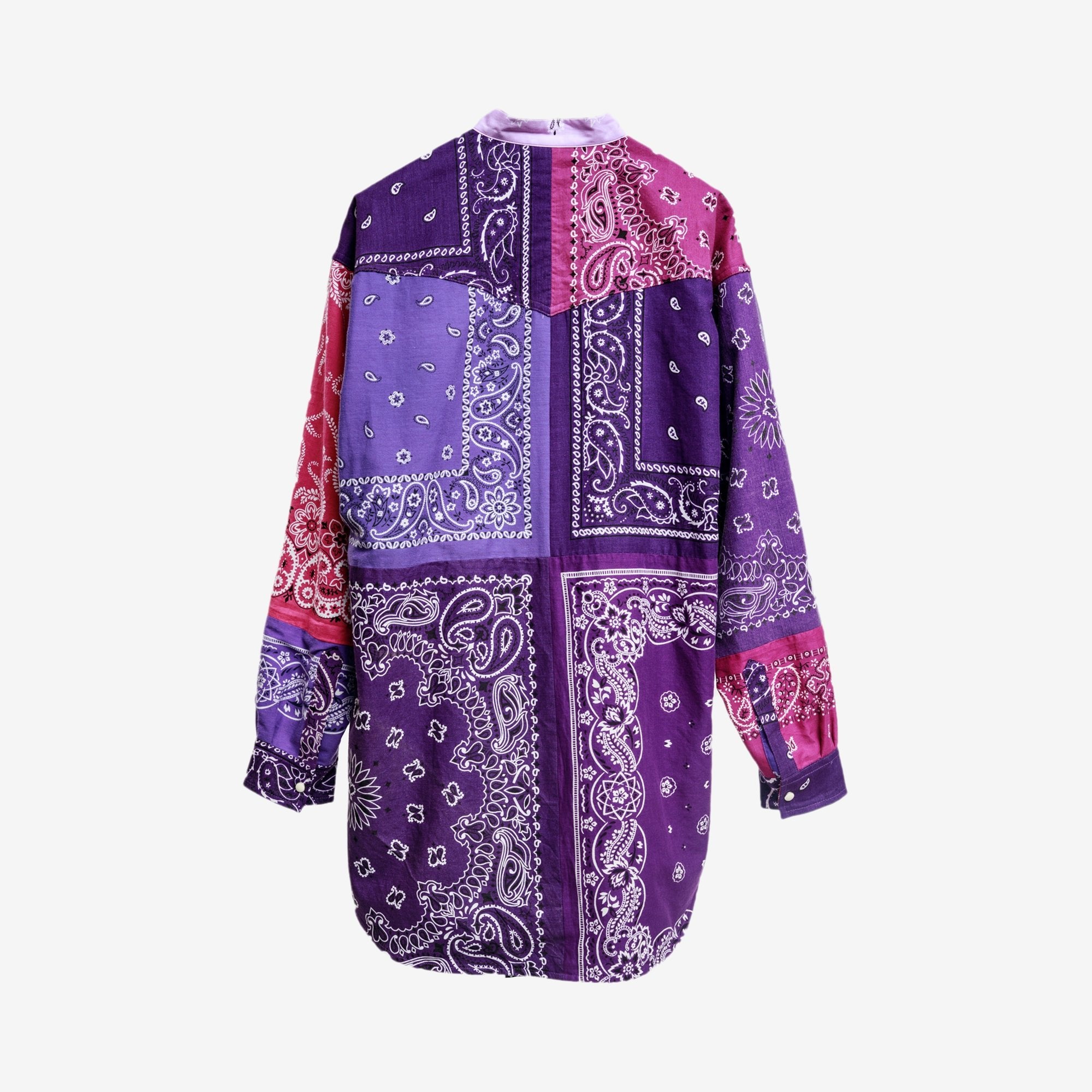 Children of the Discordance Bandana Patchwork LS Shirt Purple - 8