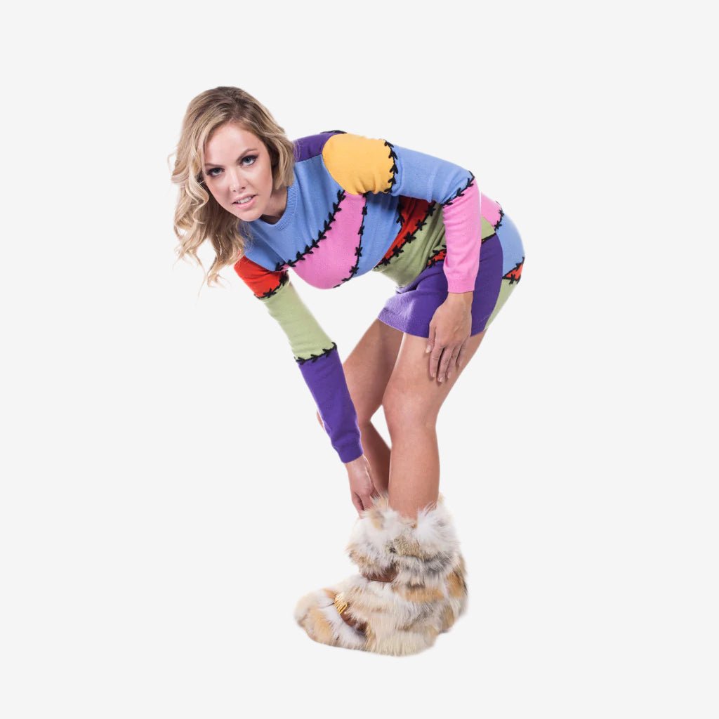 Moschino Womens Baseball Stitch Dress Multi - 4