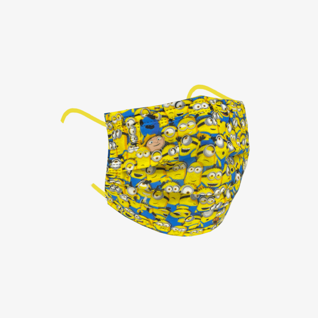 Private Stock Labs 4 - Ply Yellow Minions Protective Mask Yellow - 2