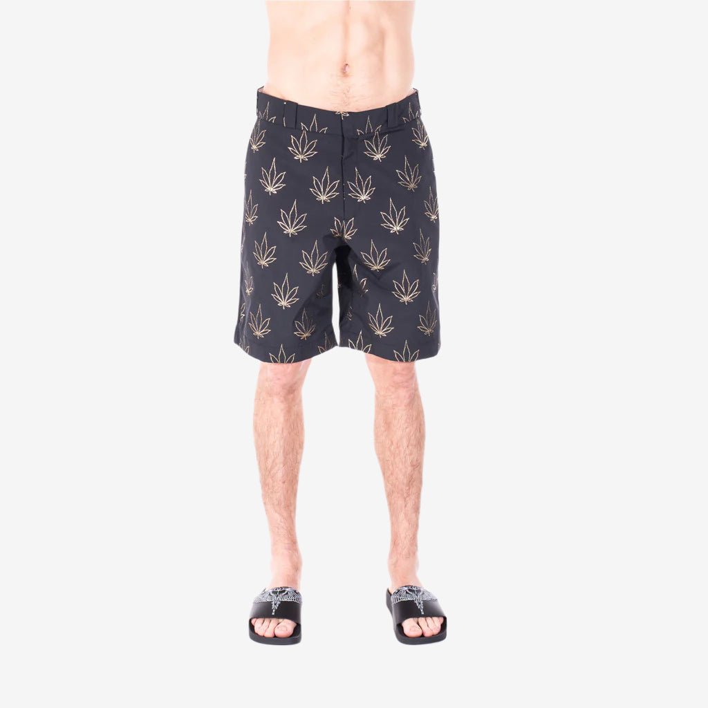 Photo of Palm Angels Tuxedo Marihuana Shorts - 1