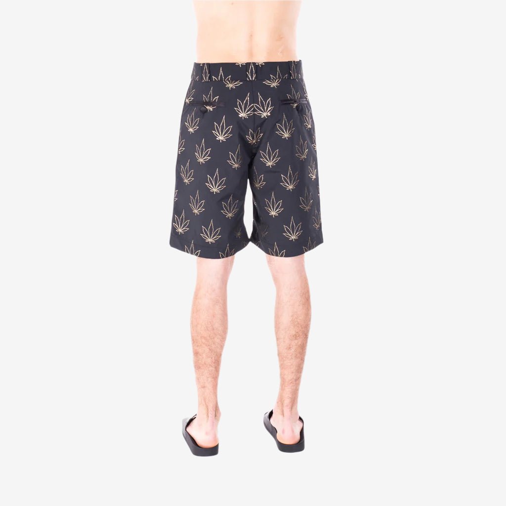 Photo of Palm Angels Tuxedo Marihuana Shorts - 4