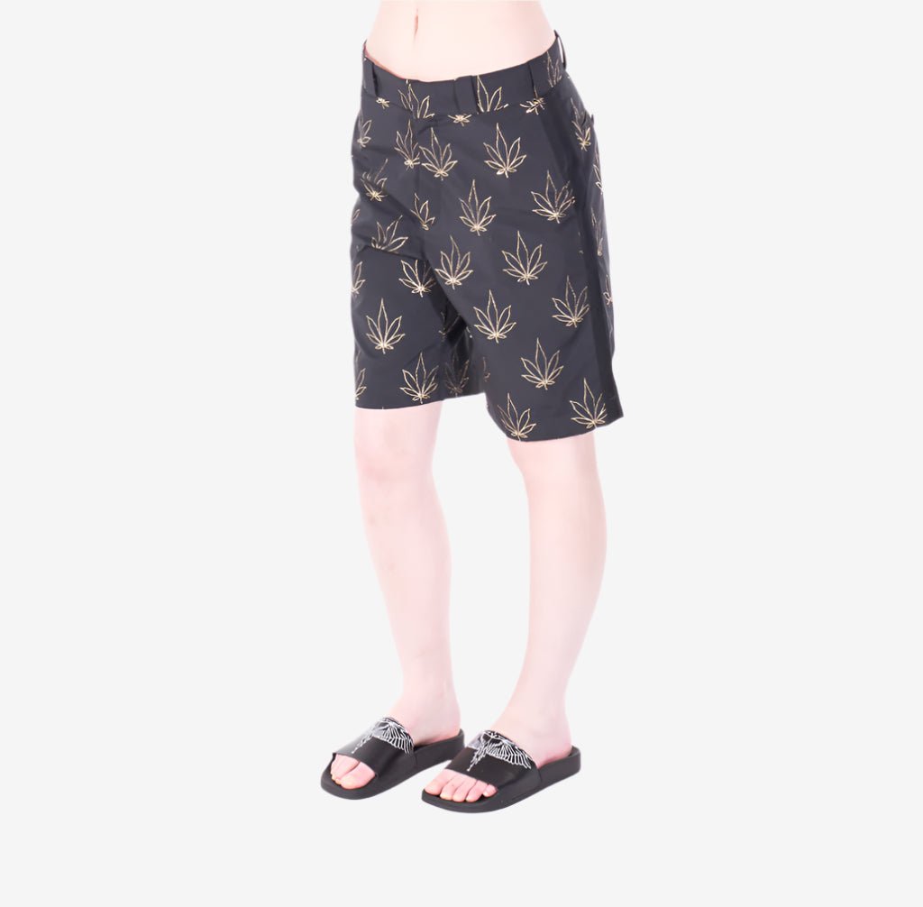 Photo of Palm Angels Tuxedo Marihuana Shorts - 5