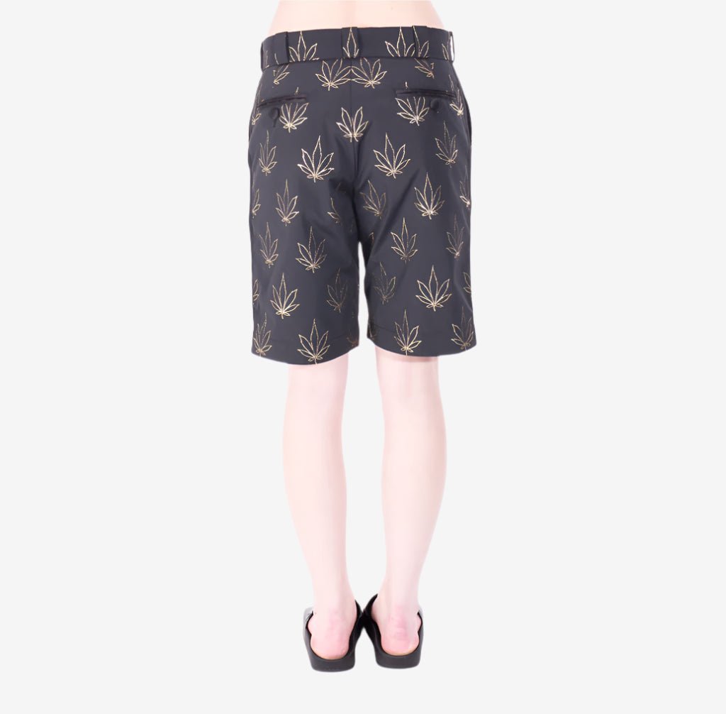 Palm Angels Tuxedo Marihuana Shorts Black - 6