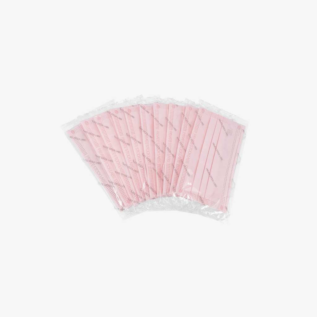 Private Stock Labs 4 - Ply Blush Pink Pastel Protective Mask Blush Pink - 3