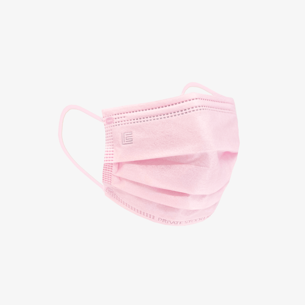 Private Stock Labs 4 - Ply Blush Pink Pastel Protective Mask Blush Pink - 2