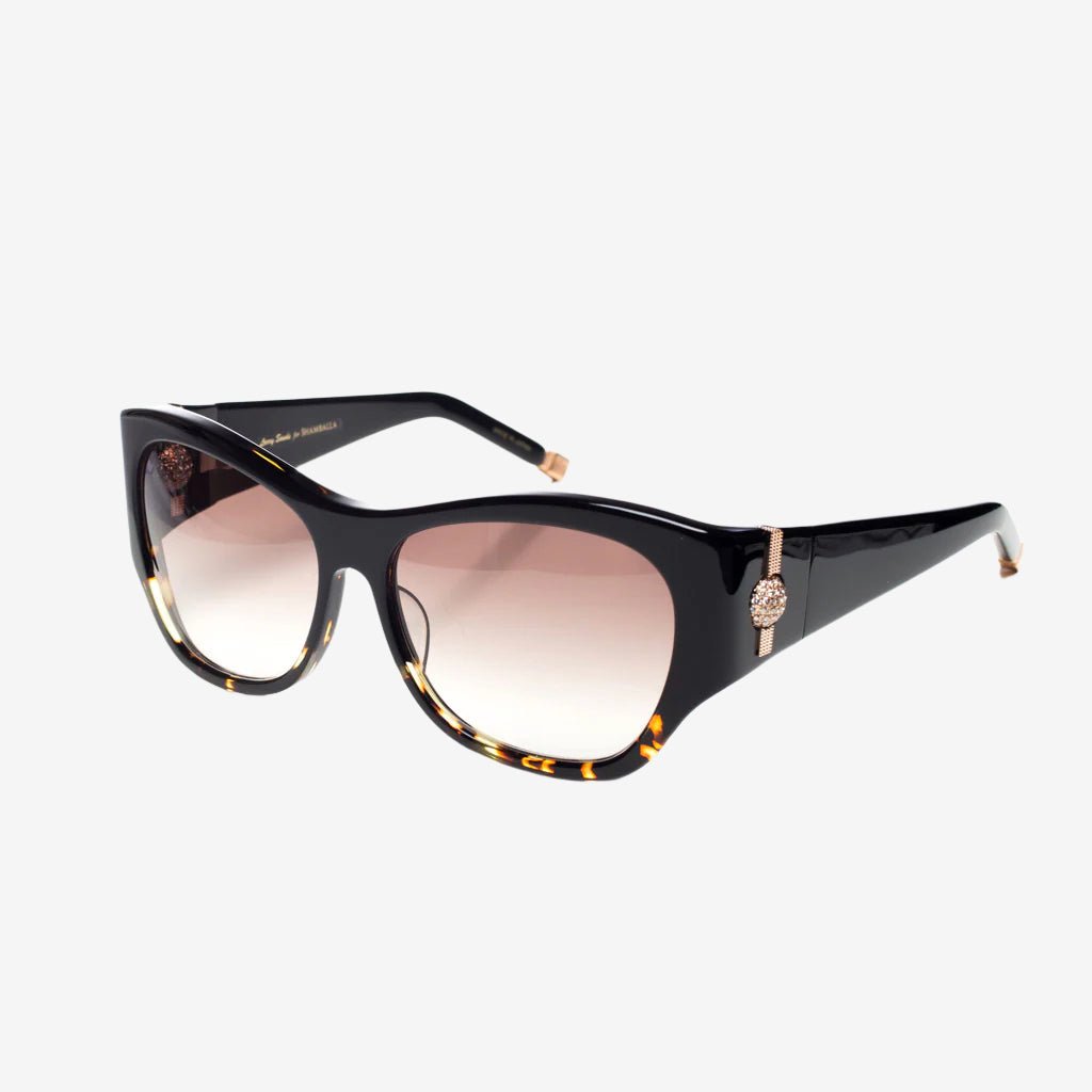 Shamballa Big Love Diamond Pave Sunglasses Black - 1