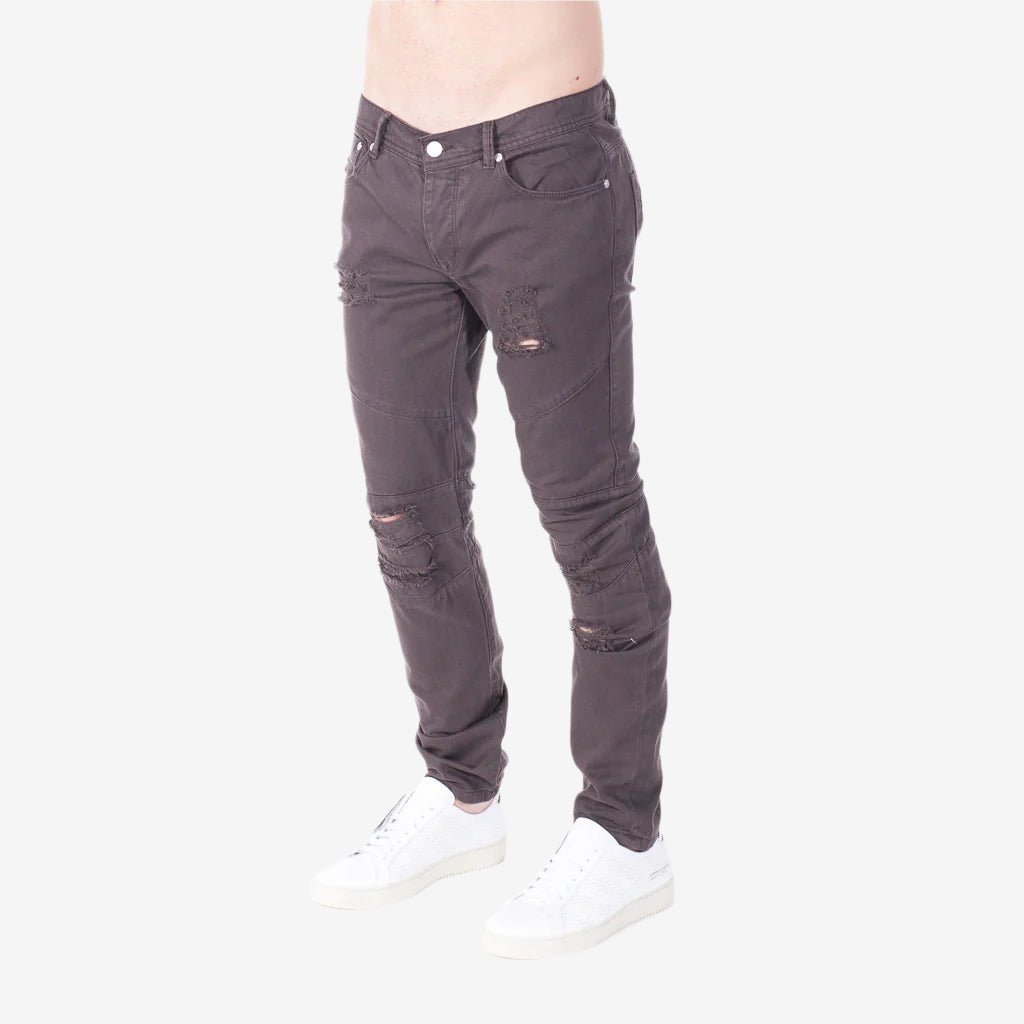 Photo of StampdLA Distressed Panel Denim - 2