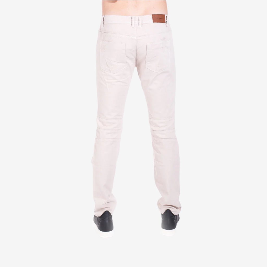 StampdLA Distressed Panel Denim Cream - 3