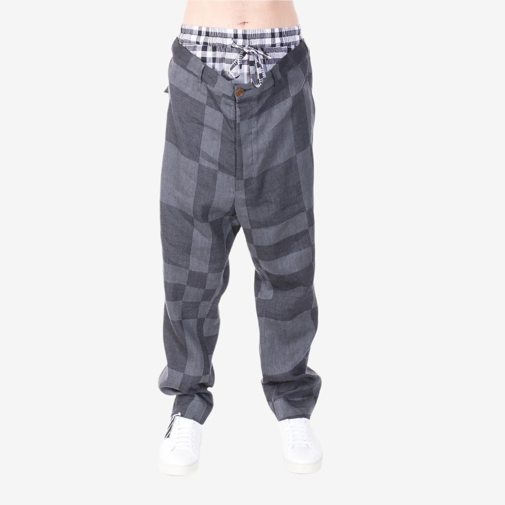 Vivienne Westwood Checkered Pants Navy - 1