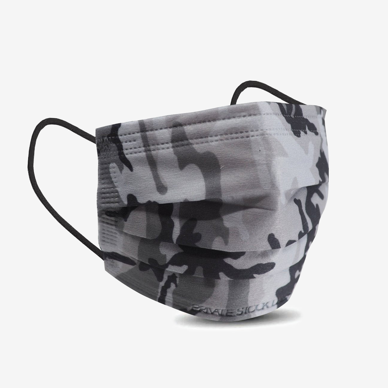 Private Stock Labs 4 - Ply Grey Camo Protective Mask Grey Camo - 2