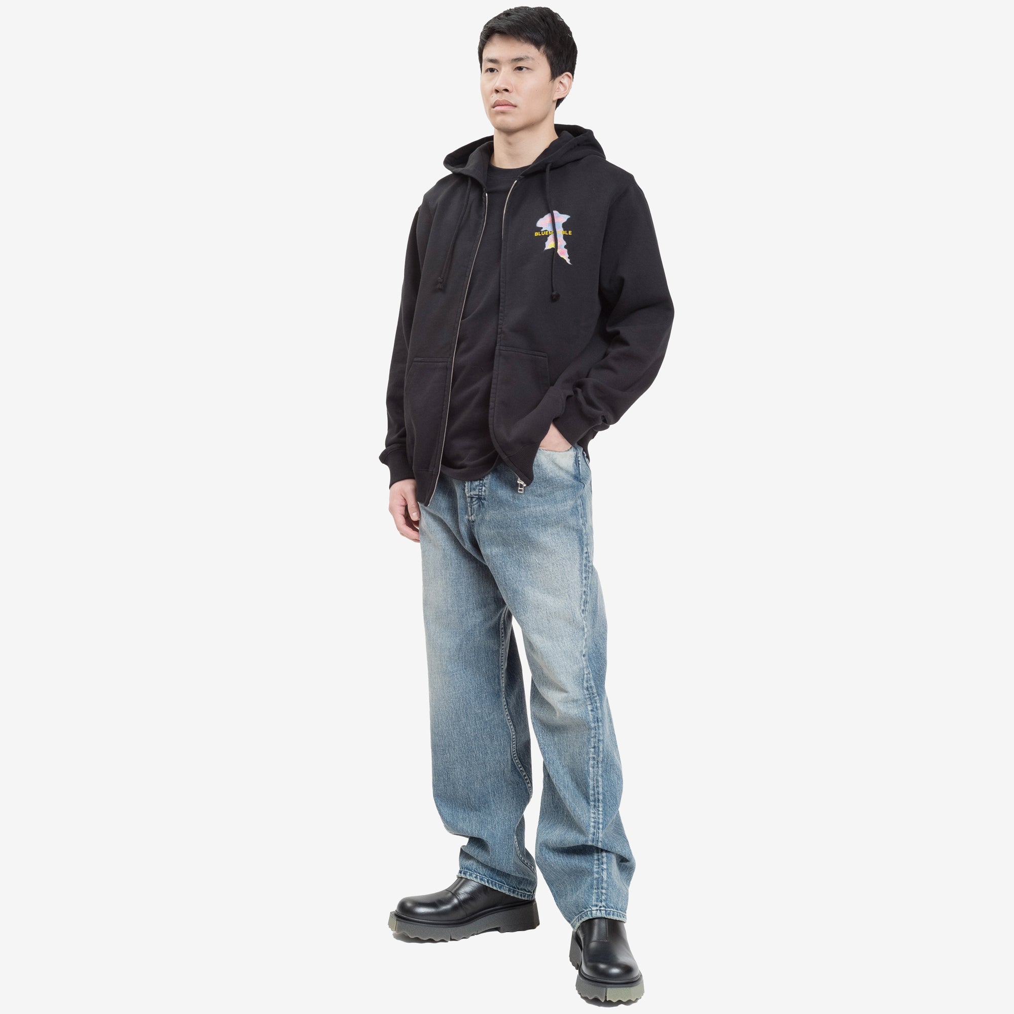 Bluemarble Vulcano Zip Hoody Black - 2