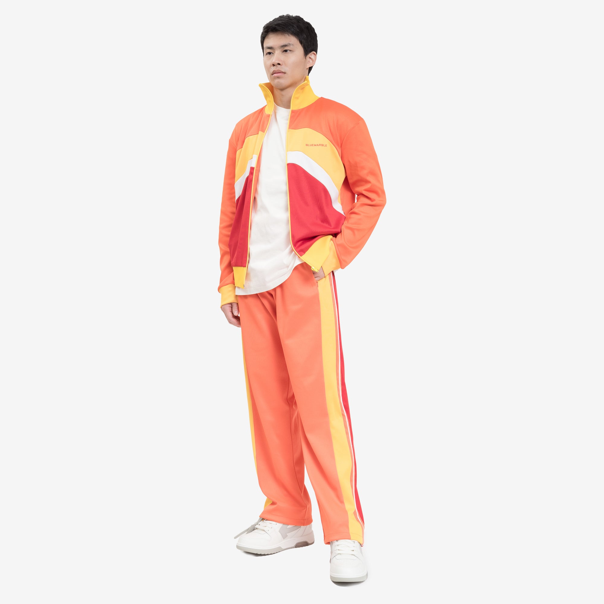 Bluemarble Wavy Yokes Track Jacket Orange - 2