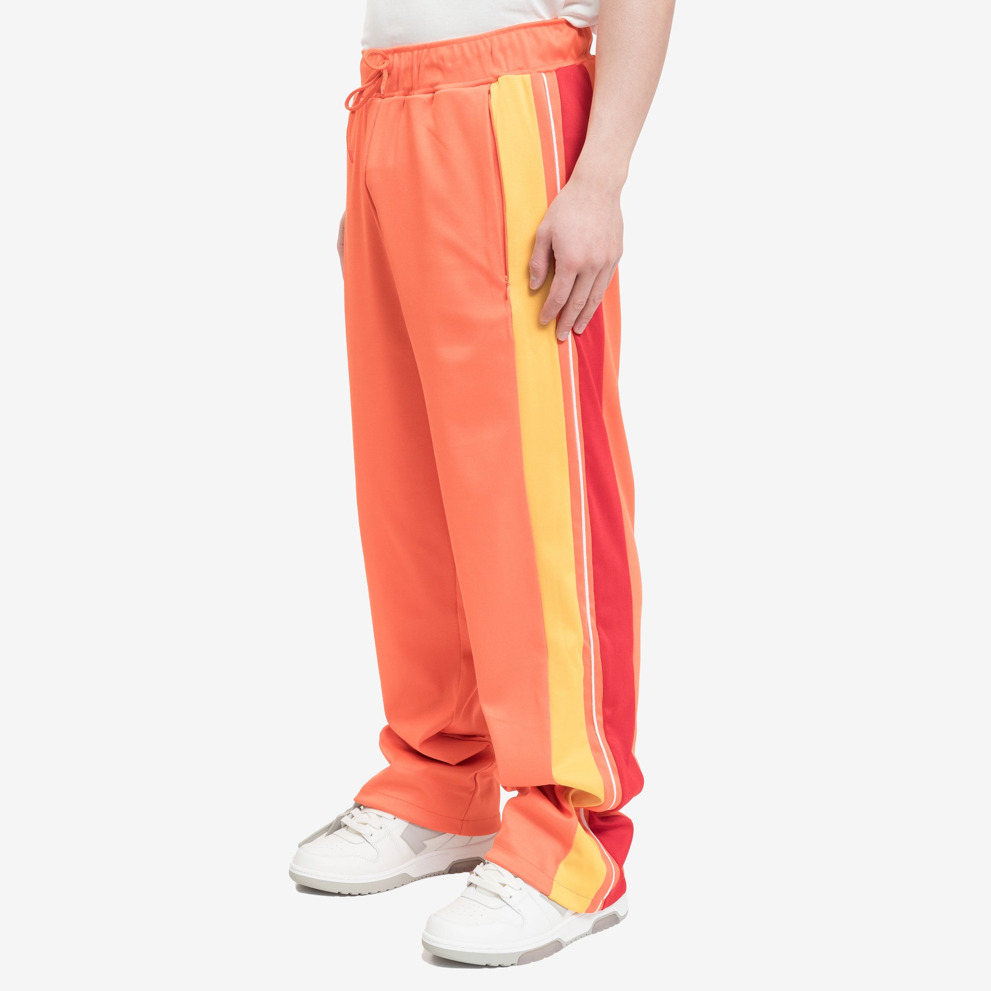 Bluemarble Wavy Yokes Track Pants Orange - 3