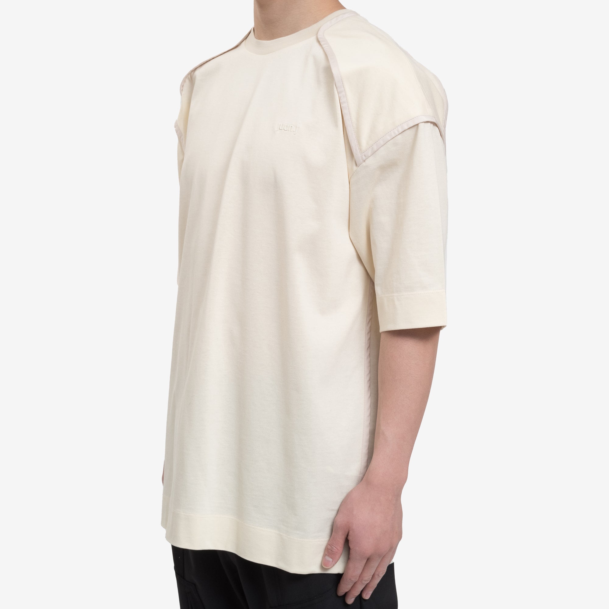 Photo of Juun.J Piping Knit Collar T-Shirt - 3